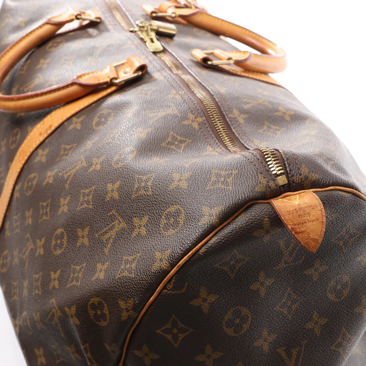 Louis Vuitton Louis Vuitton Keepall 60 Monogram Canvas Travel Bag in Brown M41422 Bruin