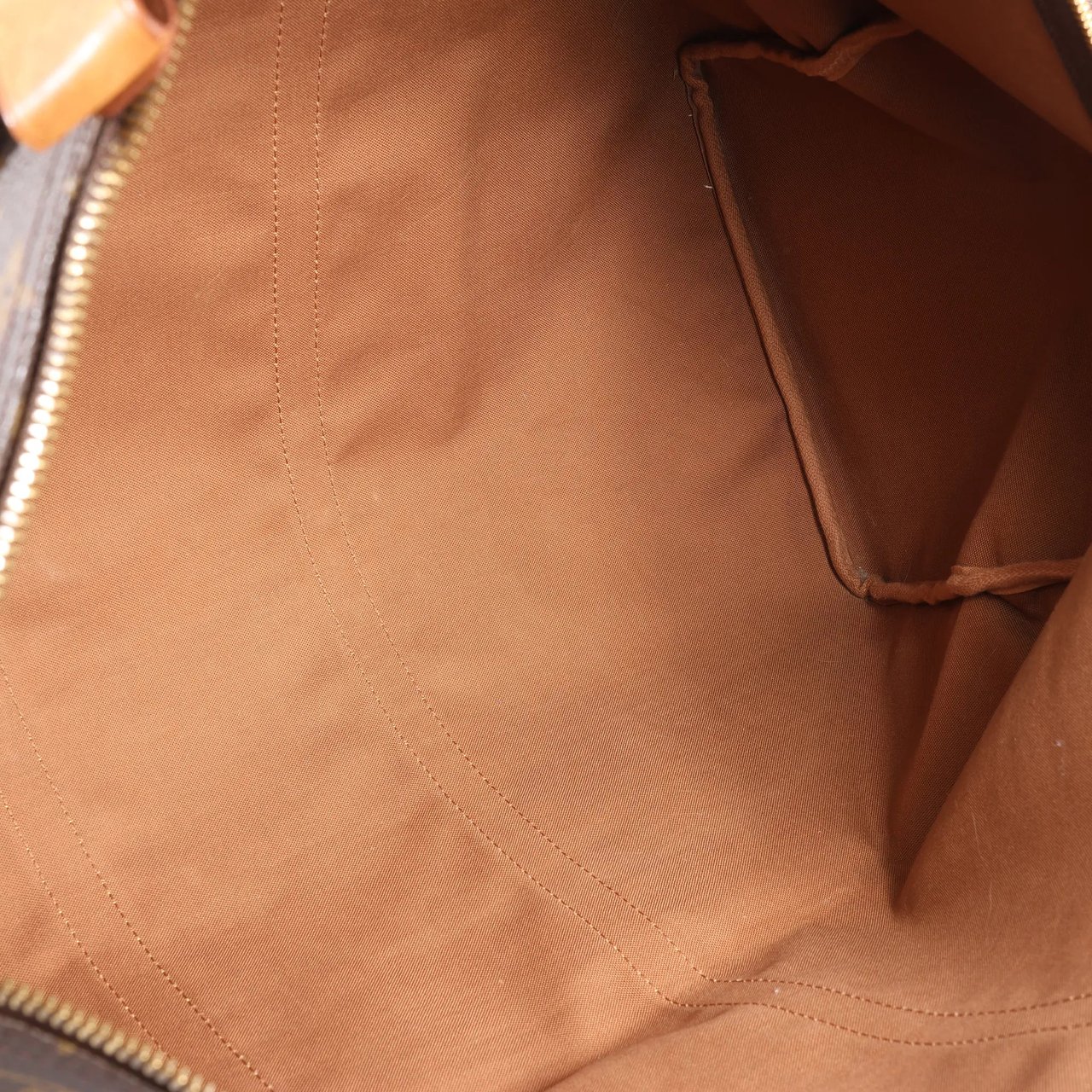 Louis Vuitton Louis Vuitton Keepall 60 Monogram Canvas Travel Bag in Brown M41422 Bruin