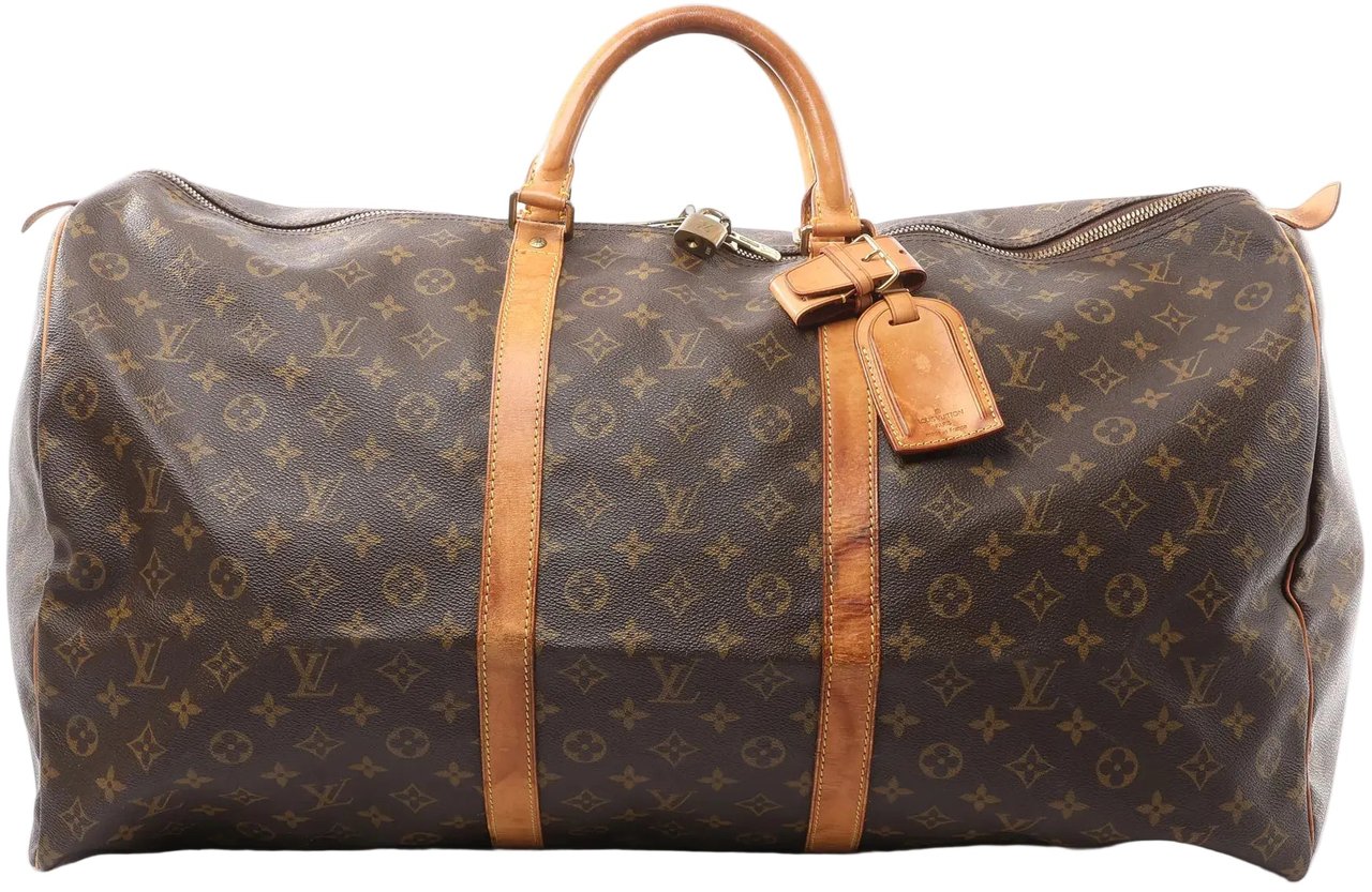 Louis Vuitton Louis Vuitton Keepall 60 Monogram Canvas Travel Bag in Brown M41422 Bruin
