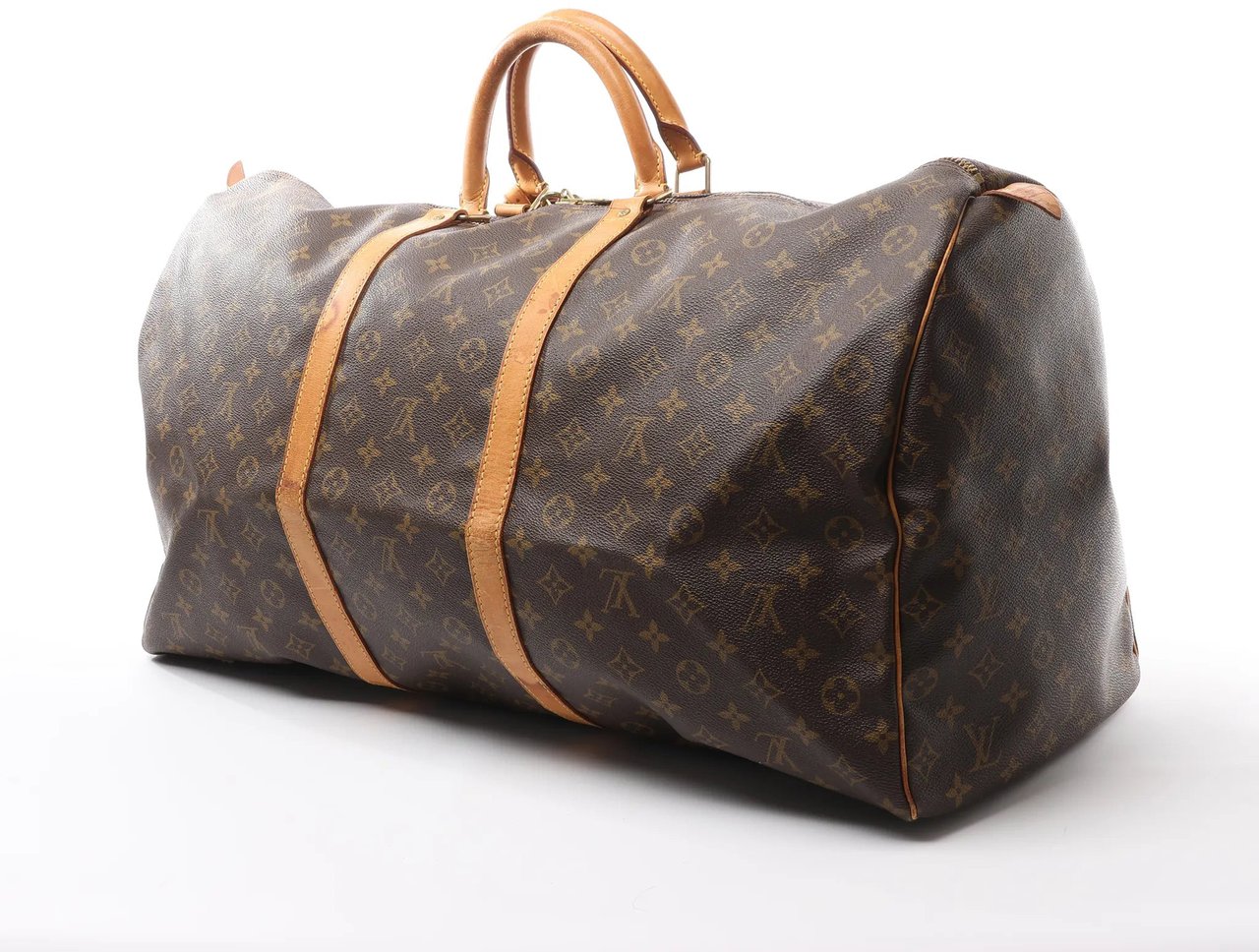 Louis Vuitton Louis Vuitton Keepall 60 Monogram Canvas Travel Bag in Brown M41422 Bruin