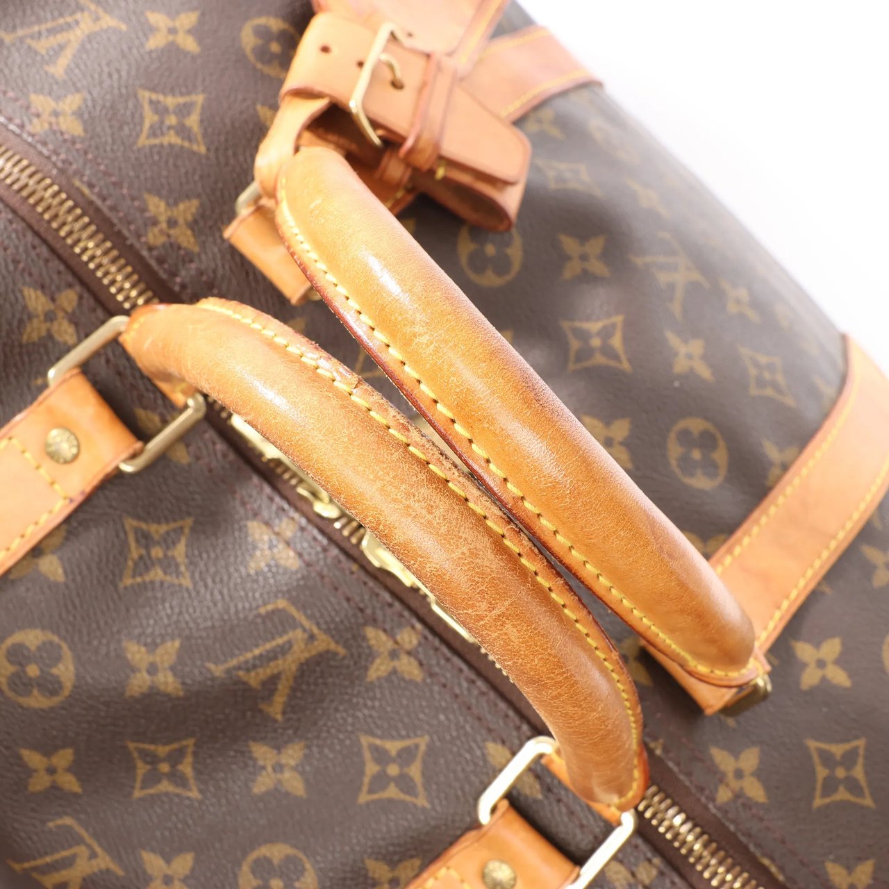 Louis Vuitton Louis Vuitton Keepall 60 Monogram Canvas Travel Bag in Brown M41422 Bruin