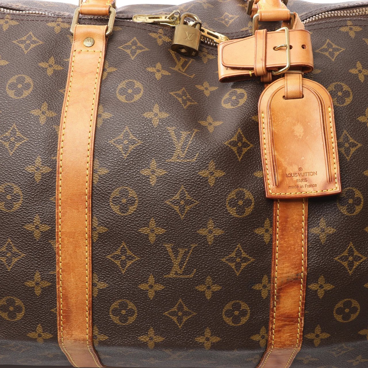 Louis Vuitton Louis Vuitton Keepall 60 Monogram Canvas Travel Bag in Brown M41422 Bruin
