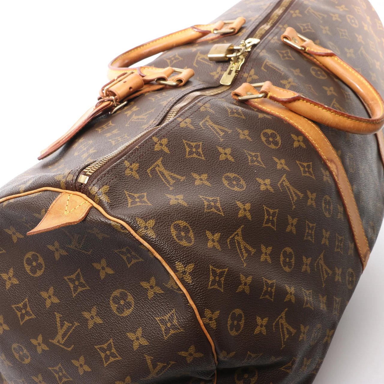 Louis Vuitton Louis Vuitton Keepall 60 Monogram Canvas Travel Bag in Brown M41422 Bruin