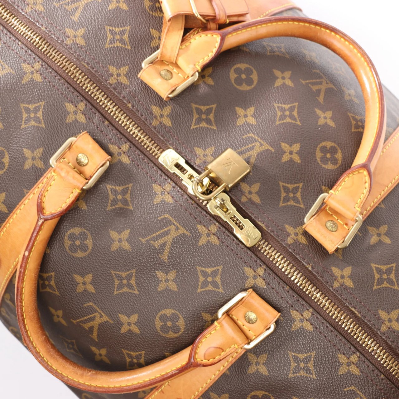 Louis Vuitton Louis Vuitton Keepall 60 Monogram Canvas Travel Bag in Brown M41422 Bruin