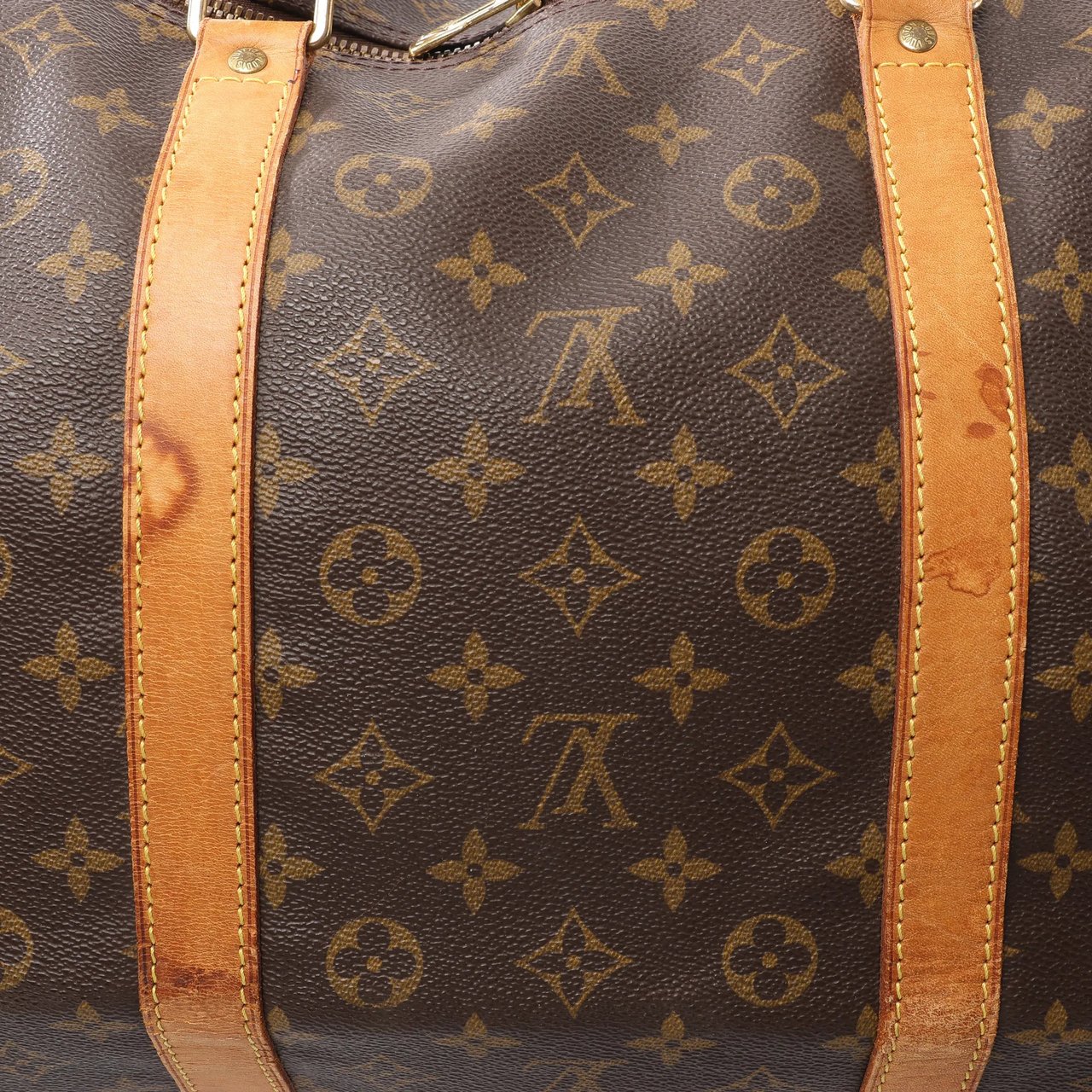 Louis Vuitton Louis Vuitton Keepall 60 Monogram Canvas Travel Bag in Brown M41422 Bruin
