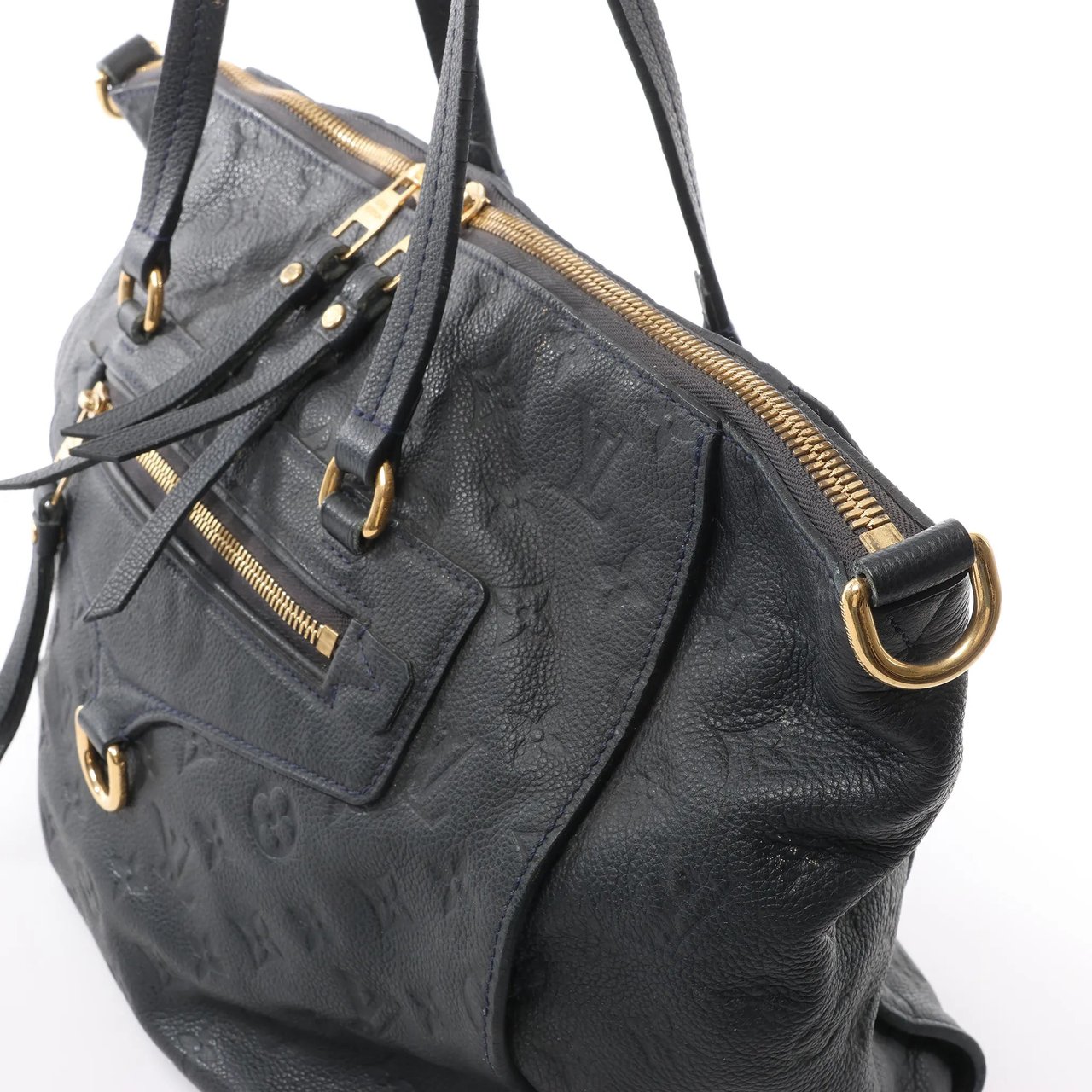 Louis Vuitton Louis Vuitton Lumineuse PM Monogram Empreinte Shoulder Bag in Navy Blue M93410 Navy