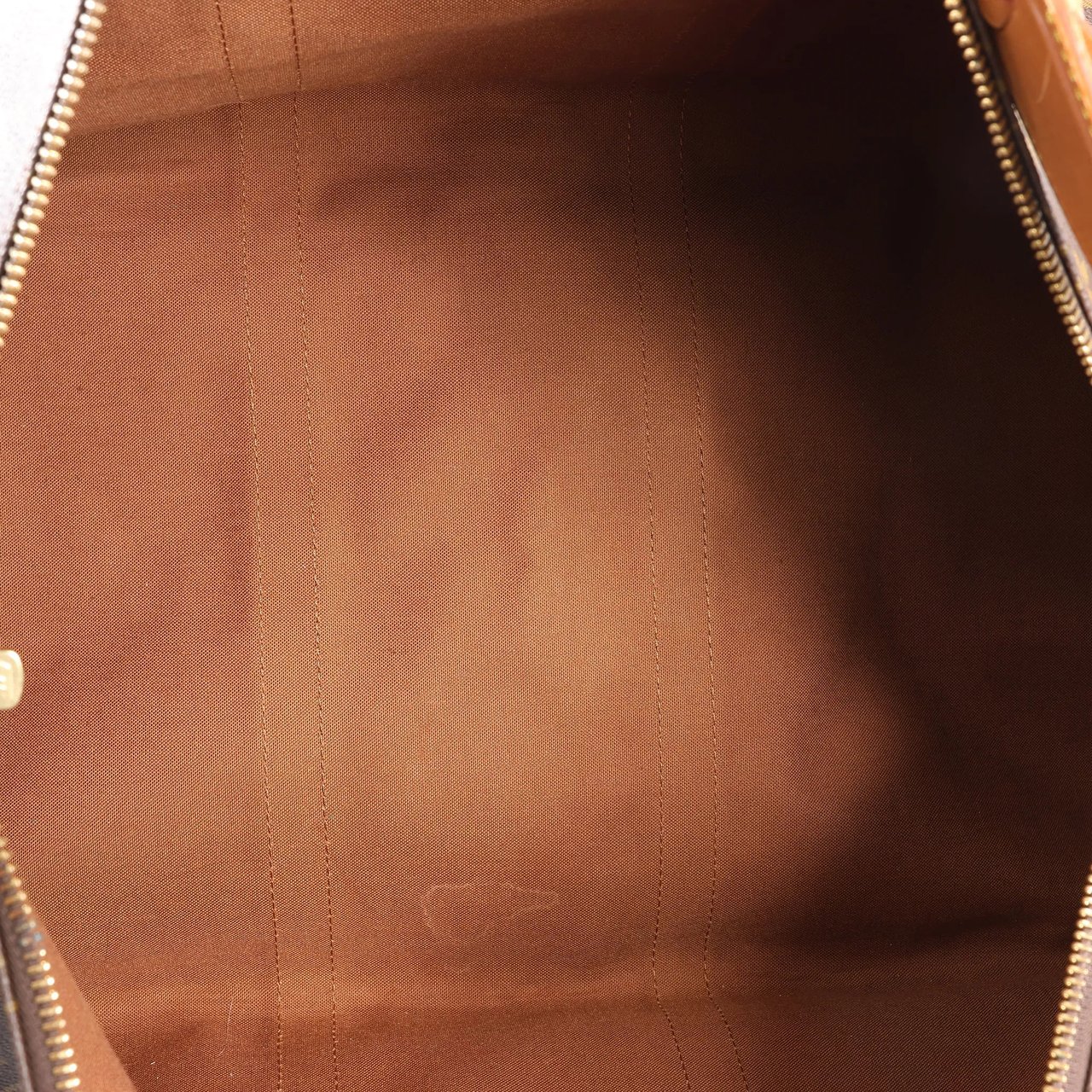 Louis Vuitton Louis Vuitton Keepall Bandoulière 55 Monogram Canvas Travel Bag in Brown M41414 Bruin