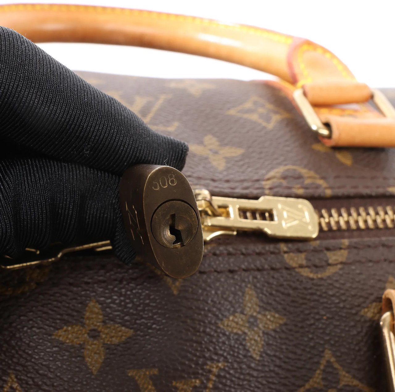 Louis Vuitton Louis Vuitton Keepall Bandoulière 55 Monogram Canvas Travel Bag in Brown M41414 Bruin