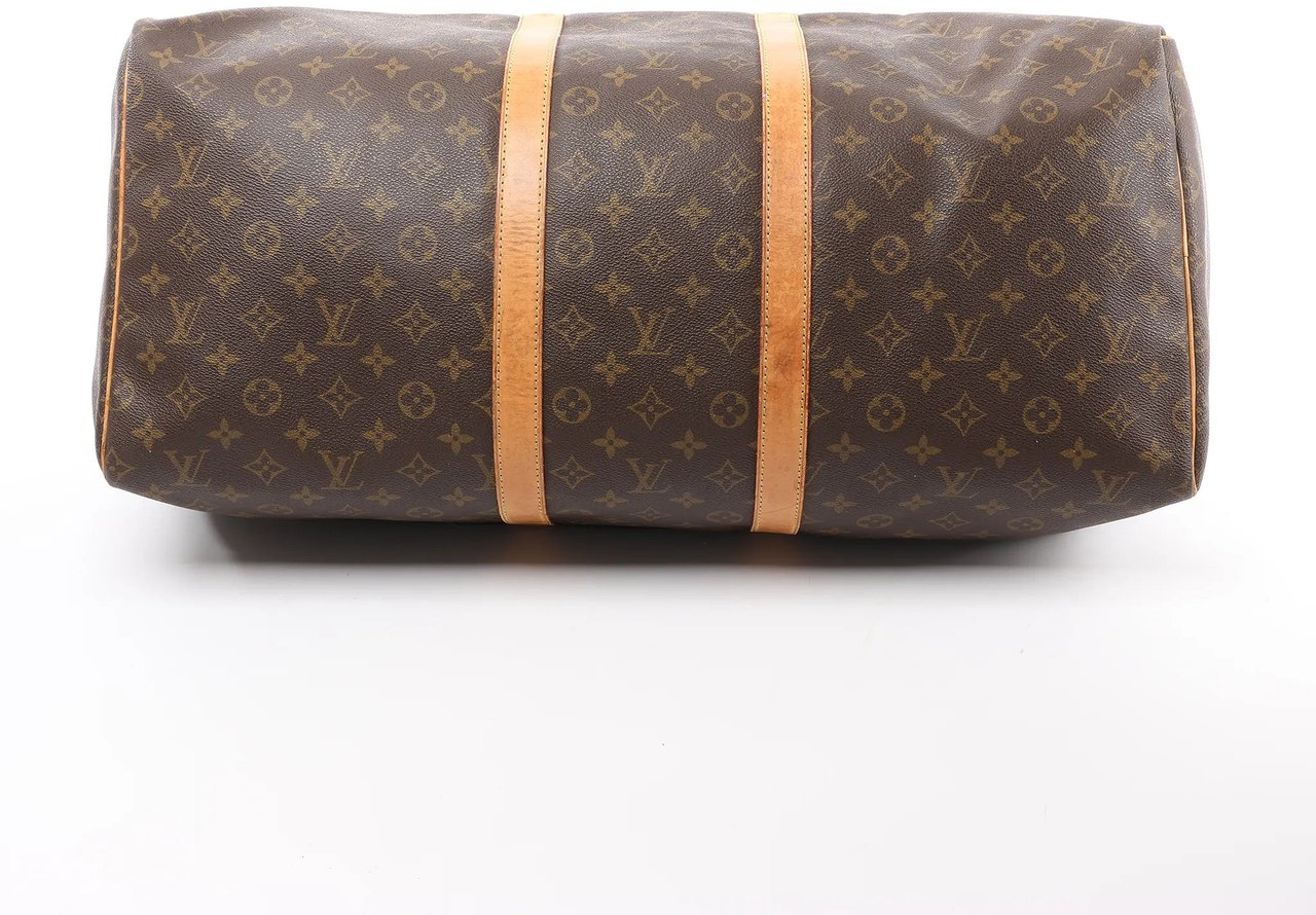Louis Vuitton Louis Vuitton Keepall 55 Monogram Canvas Travel Bag in Brown M41424 Bruin