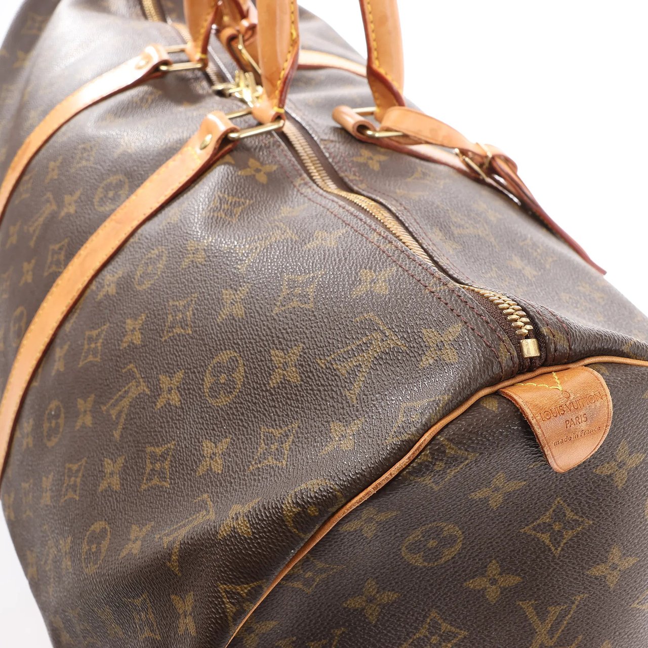Louis Vuitton Louis Vuitton Keepall 55 Monogram Canvas Travel Bag in Brown M41424 Bruin