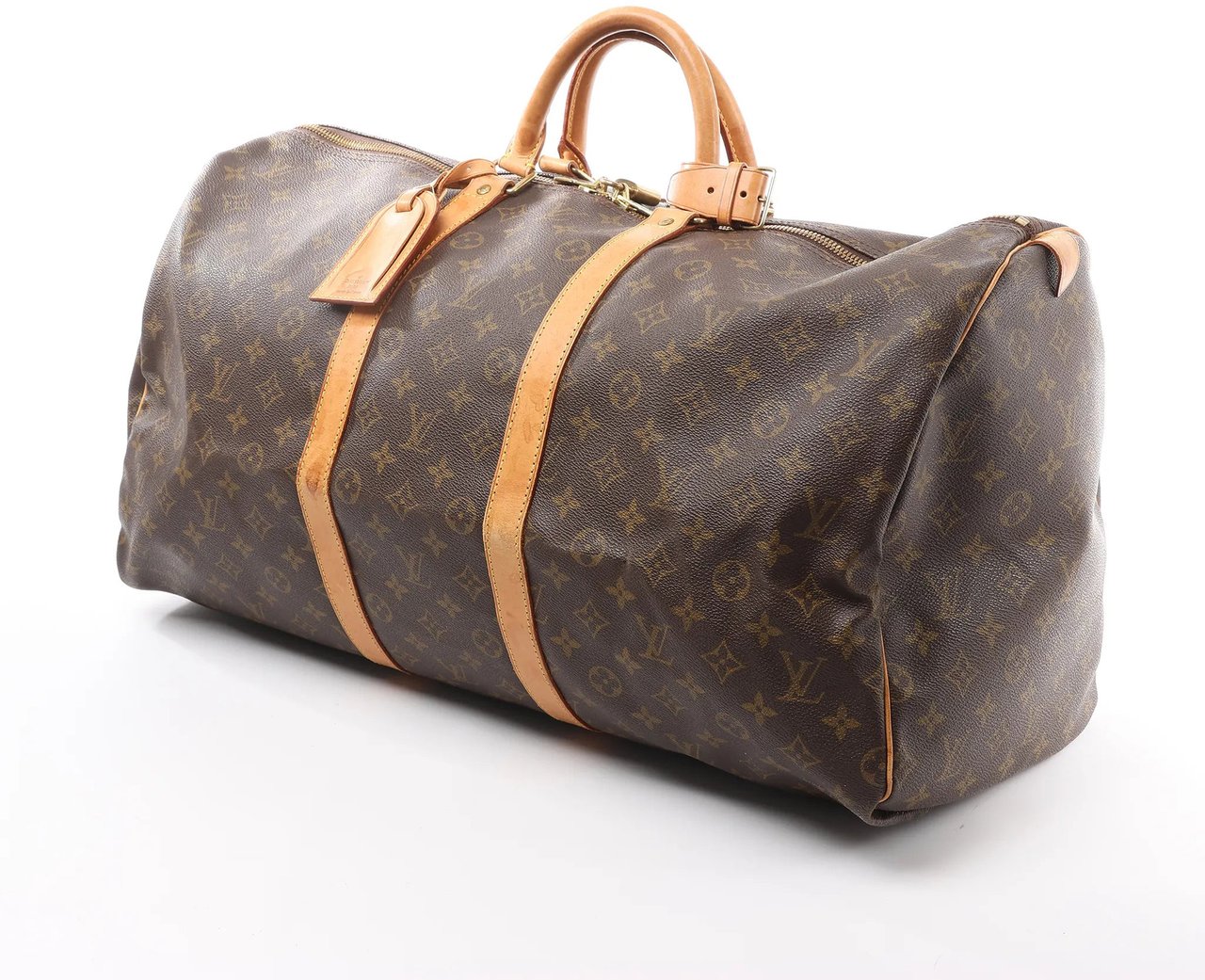 Louis Vuitton Louis Vuitton Keepall 55 Monogram Canvas Travel Bag in Brown M41424 Bruin