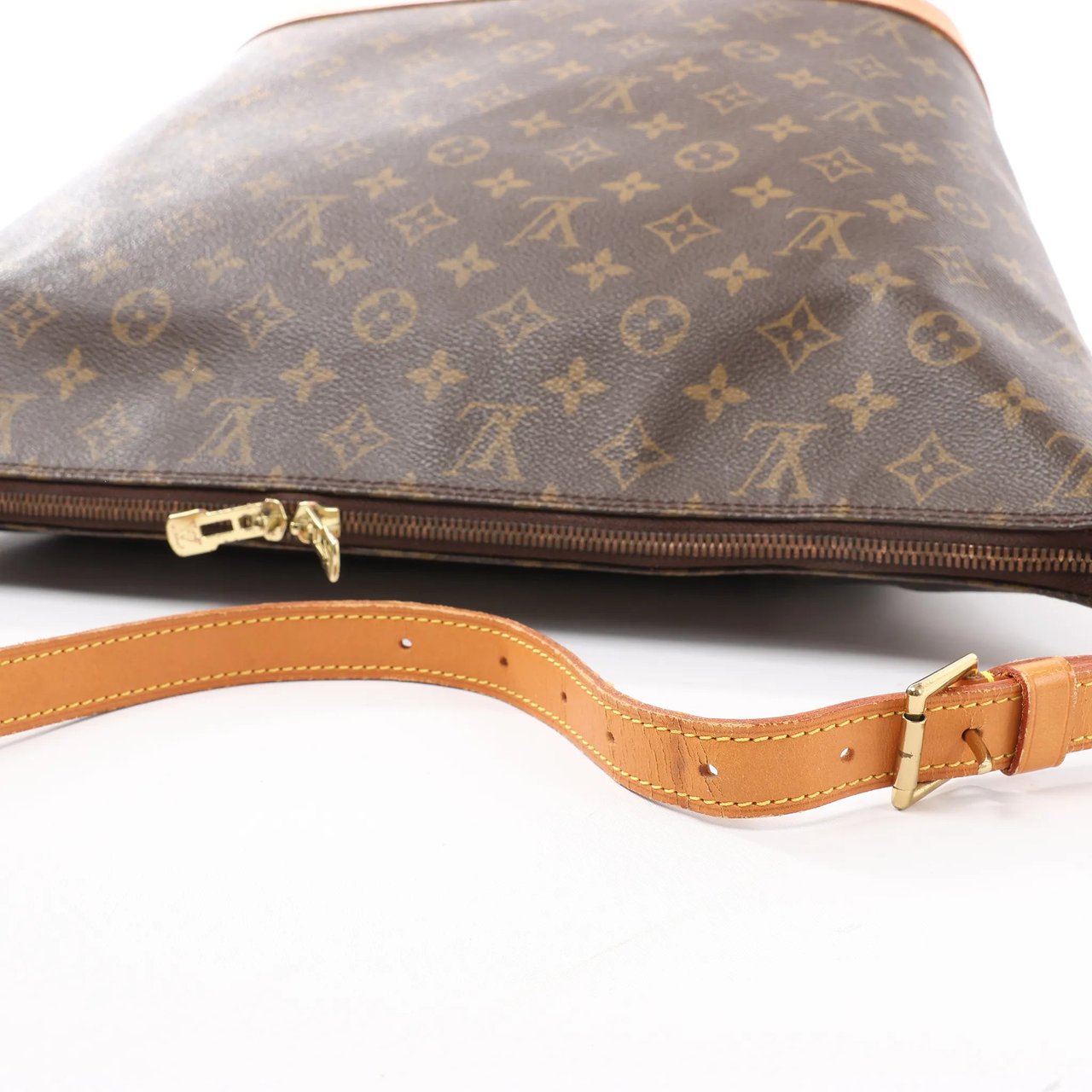 Louis Vuitton Louis Vuitton Sharon Stone AMFAR Vanity Three Monogram Canvas Shoulder Bag in Brown M47275 Bruin