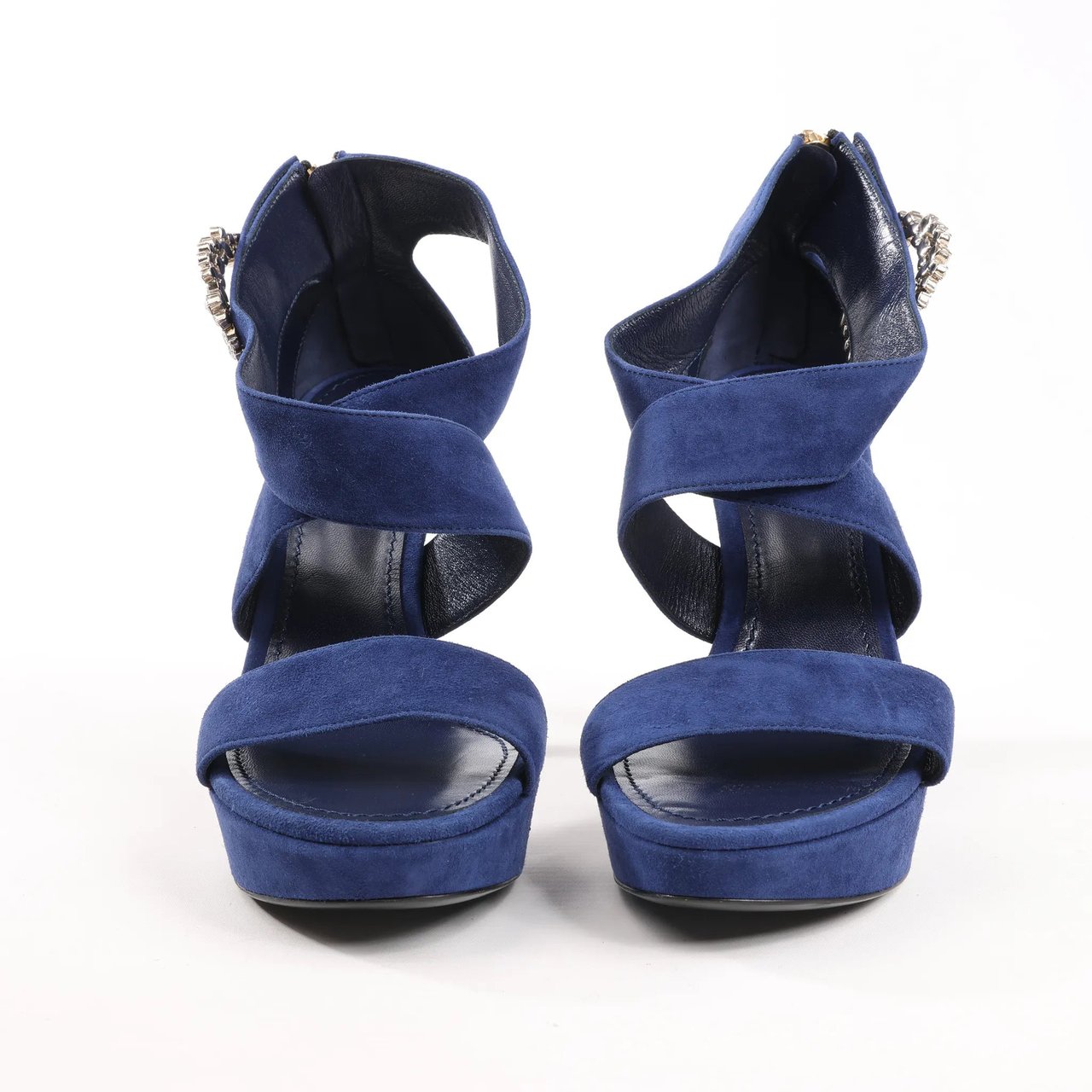 Louis Vuitton Louis Vuitton 19-year Suede Heels in Navy Blue, Size 38 EU Navy