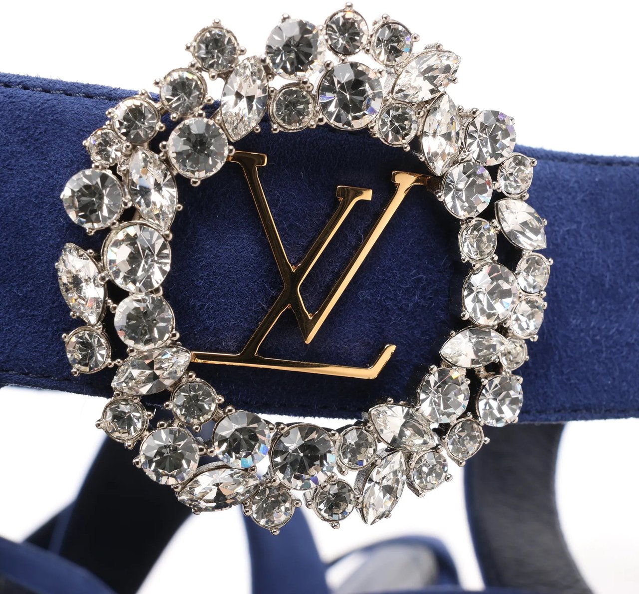 Louis Vuitton Louis Vuitton 19-year Suede Heels in Navy Blue, Size 38 EU Navy