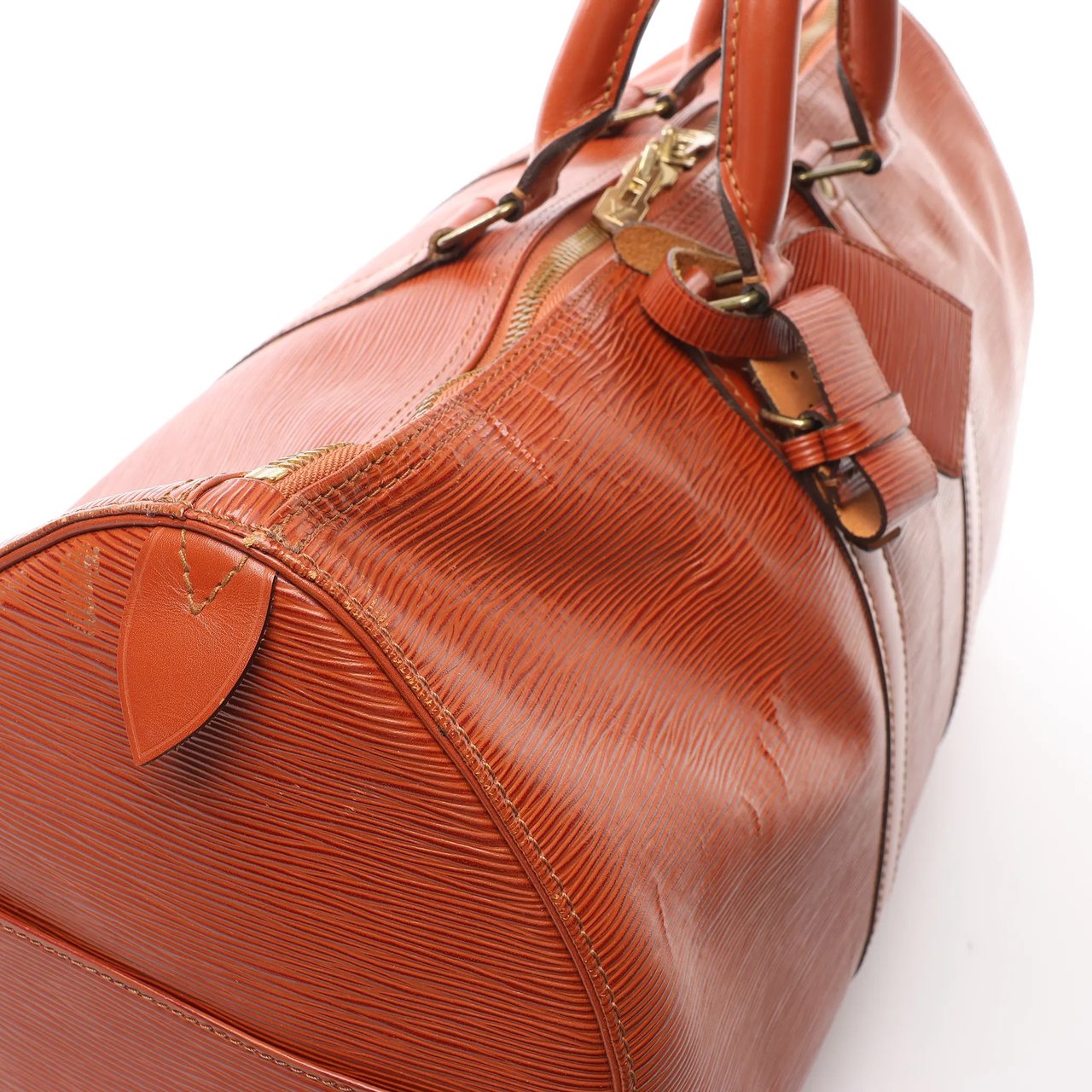 Louis Vuitton Louis Vuitton Keepall 45 Epi Leather Travel Bag in Brown M42978 Bruin