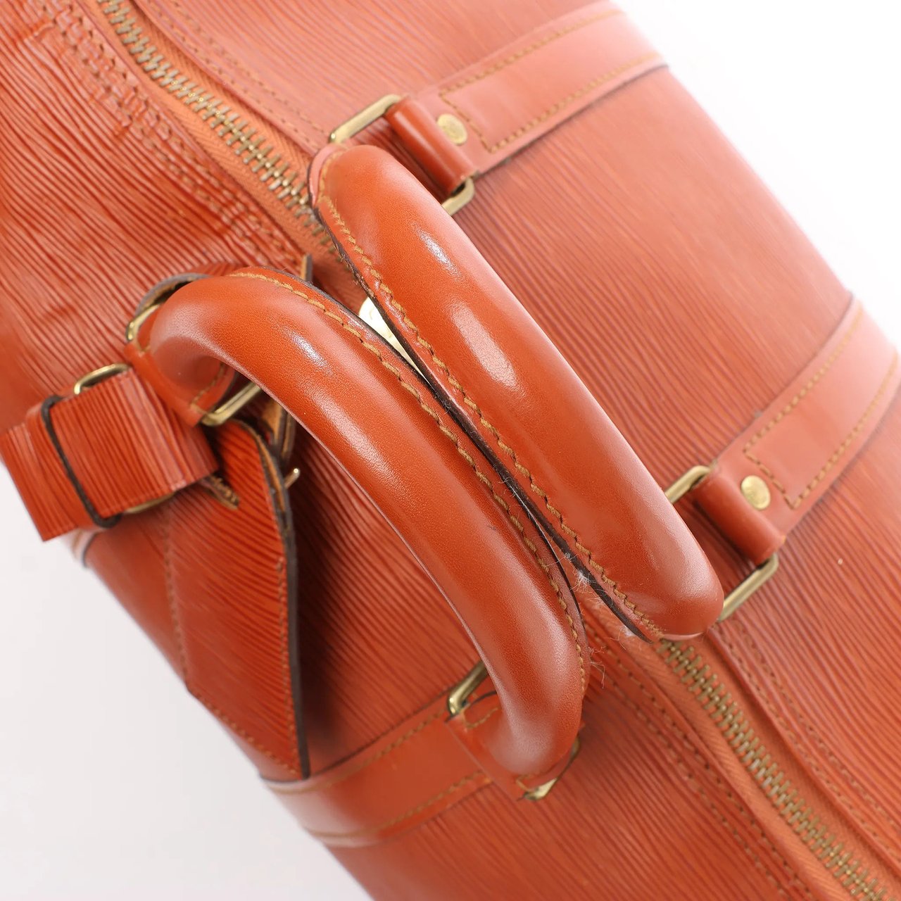 Louis Vuitton Louis Vuitton Keepall 45 Epi Leather Travel Bag in Brown M42978 Bruin