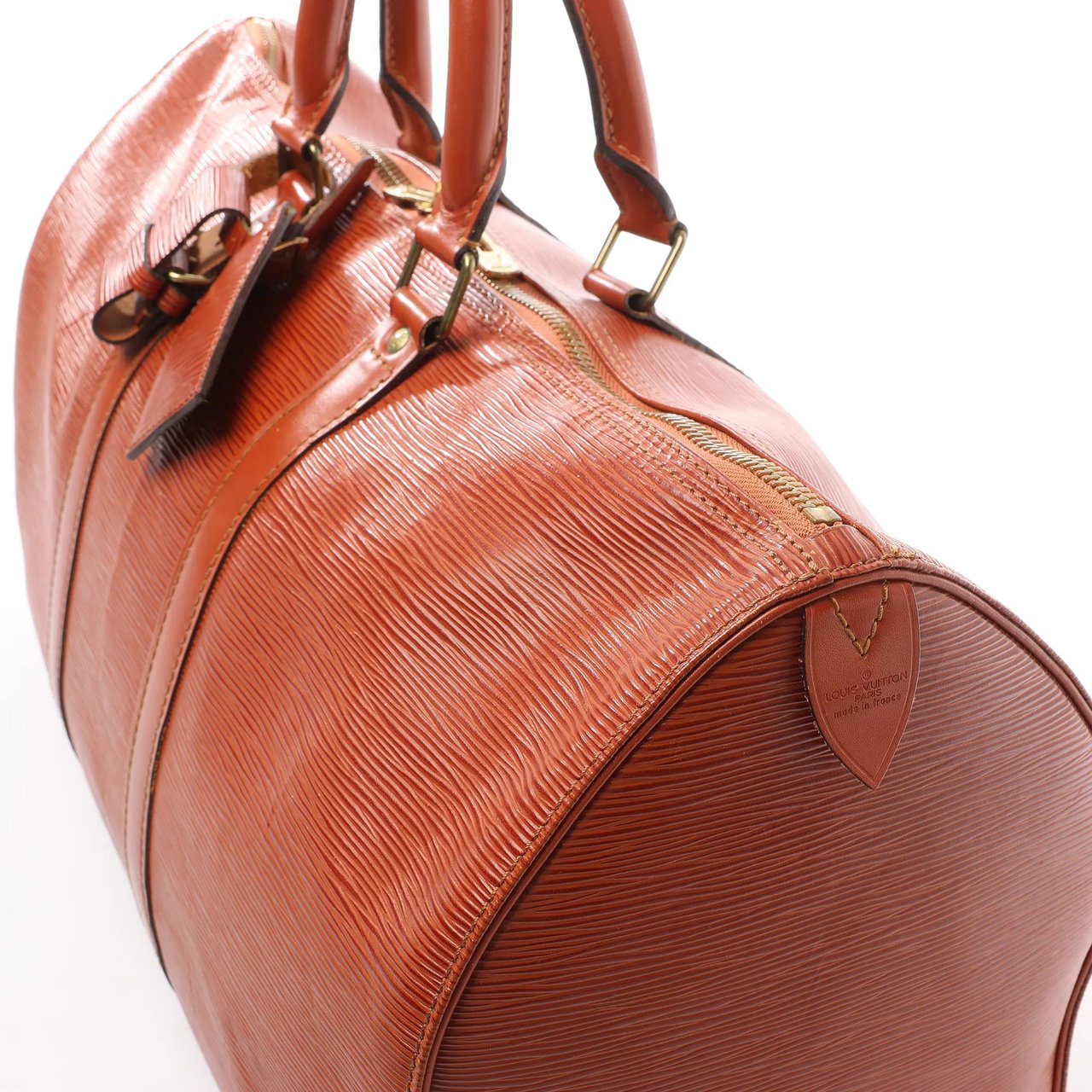 Louis Vuitton Louis Vuitton Keepall 45 Epi Leather Travel Bag in Brown M42978 Bruin