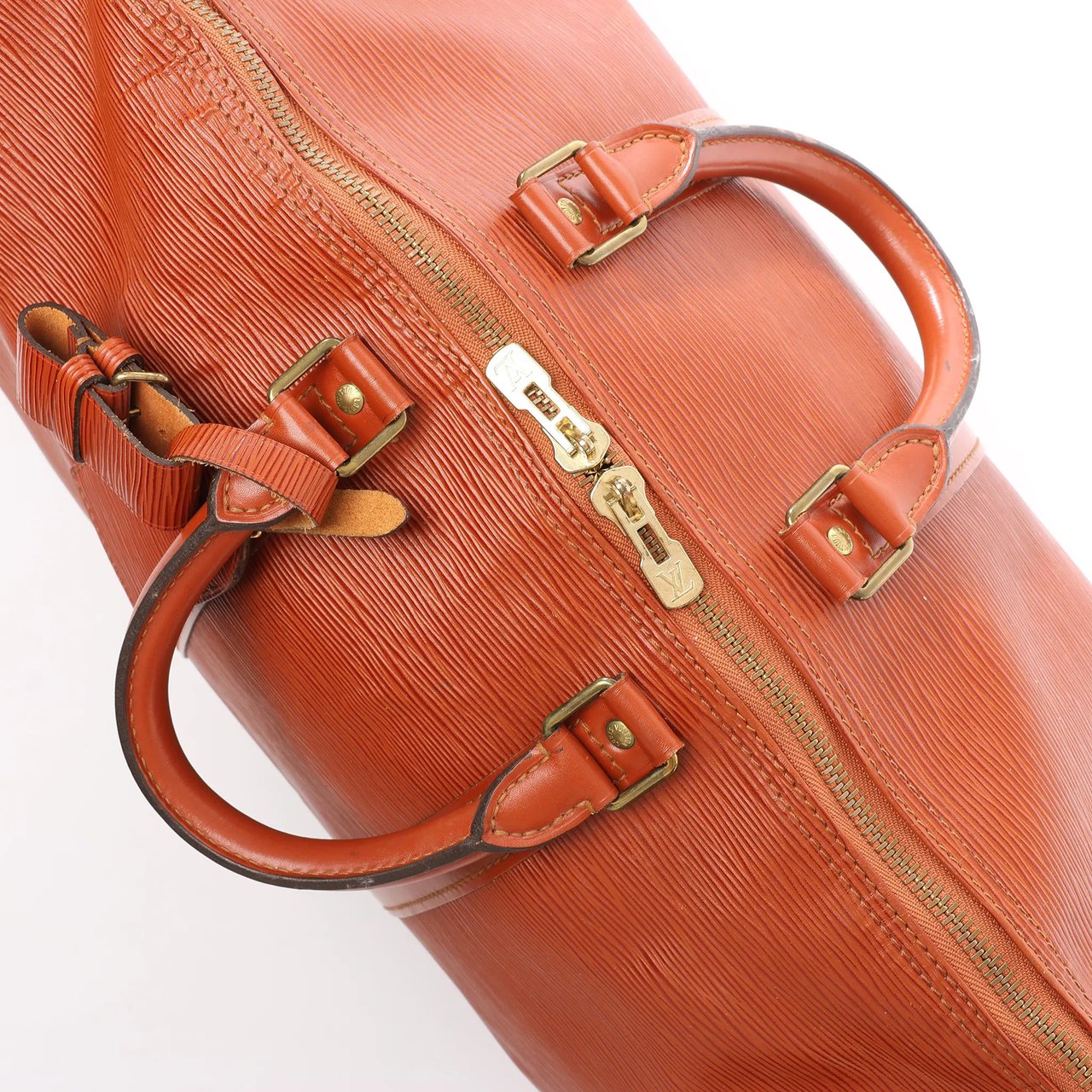 Louis Vuitton Louis Vuitton Keepall 45 Epi Leather Travel Bag in Brown M42978 Bruin