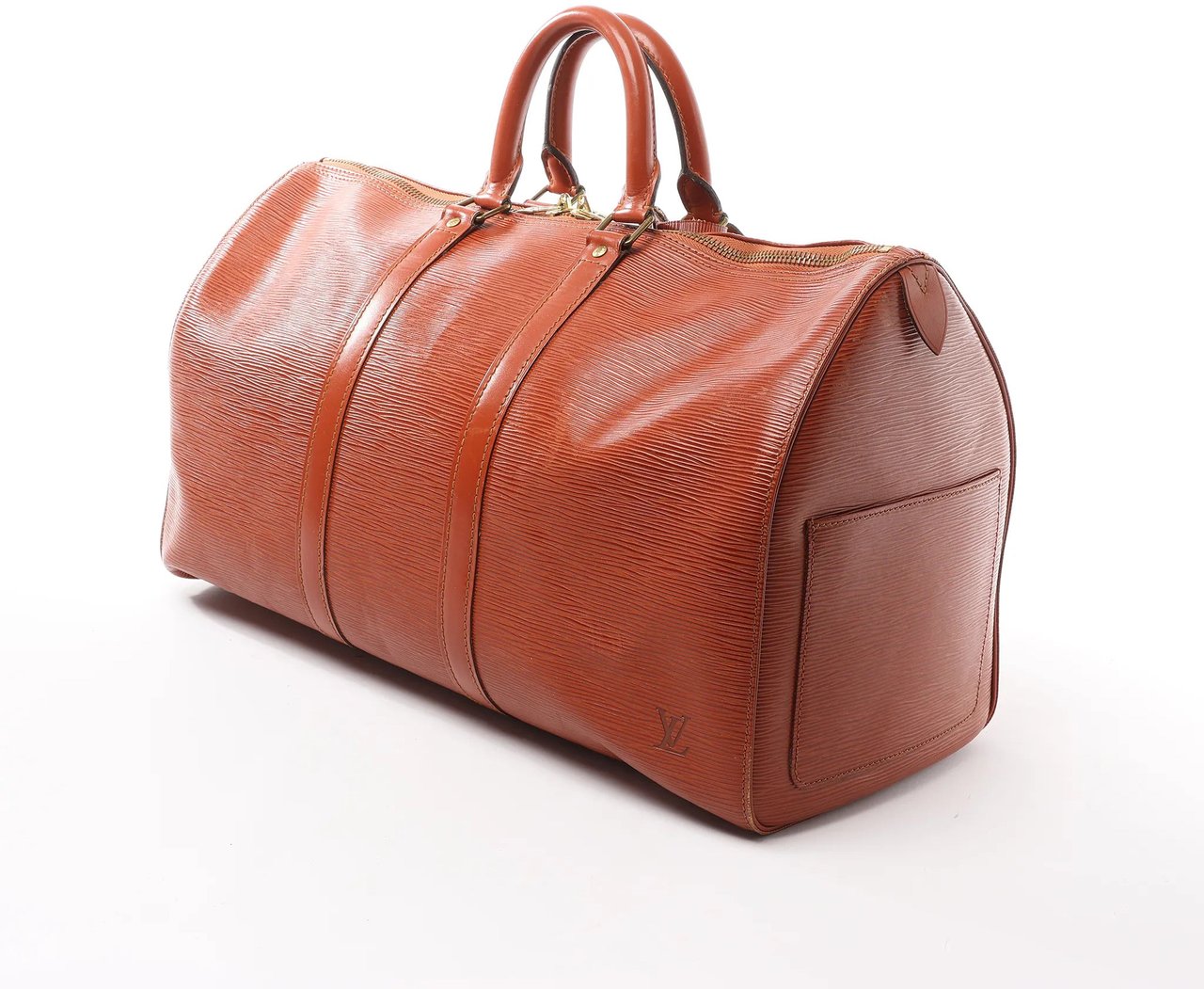 Louis Vuitton Louis Vuitton Keepall 45 Epi Leather Travel Bag in Brown M42978 Bruin