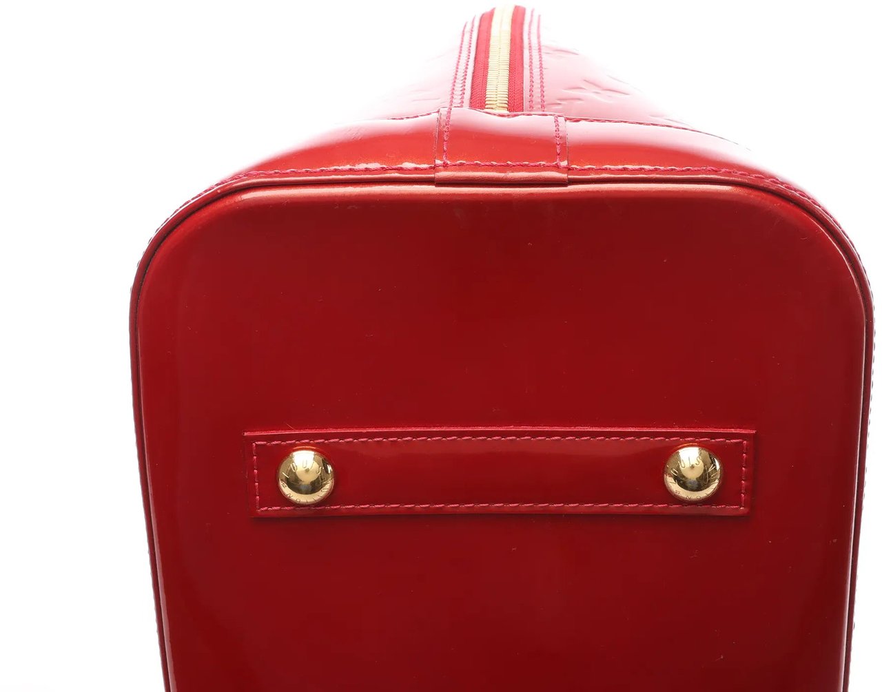 Louis Vuitton Louis Vuitton Alma GM Vernis Leather Handbag in Red M93596 Divers