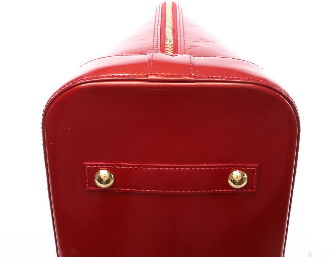 Louis Vuitton Louis Vuitton Alma GM Vernis Leather Handbag in Red M93596 Divers