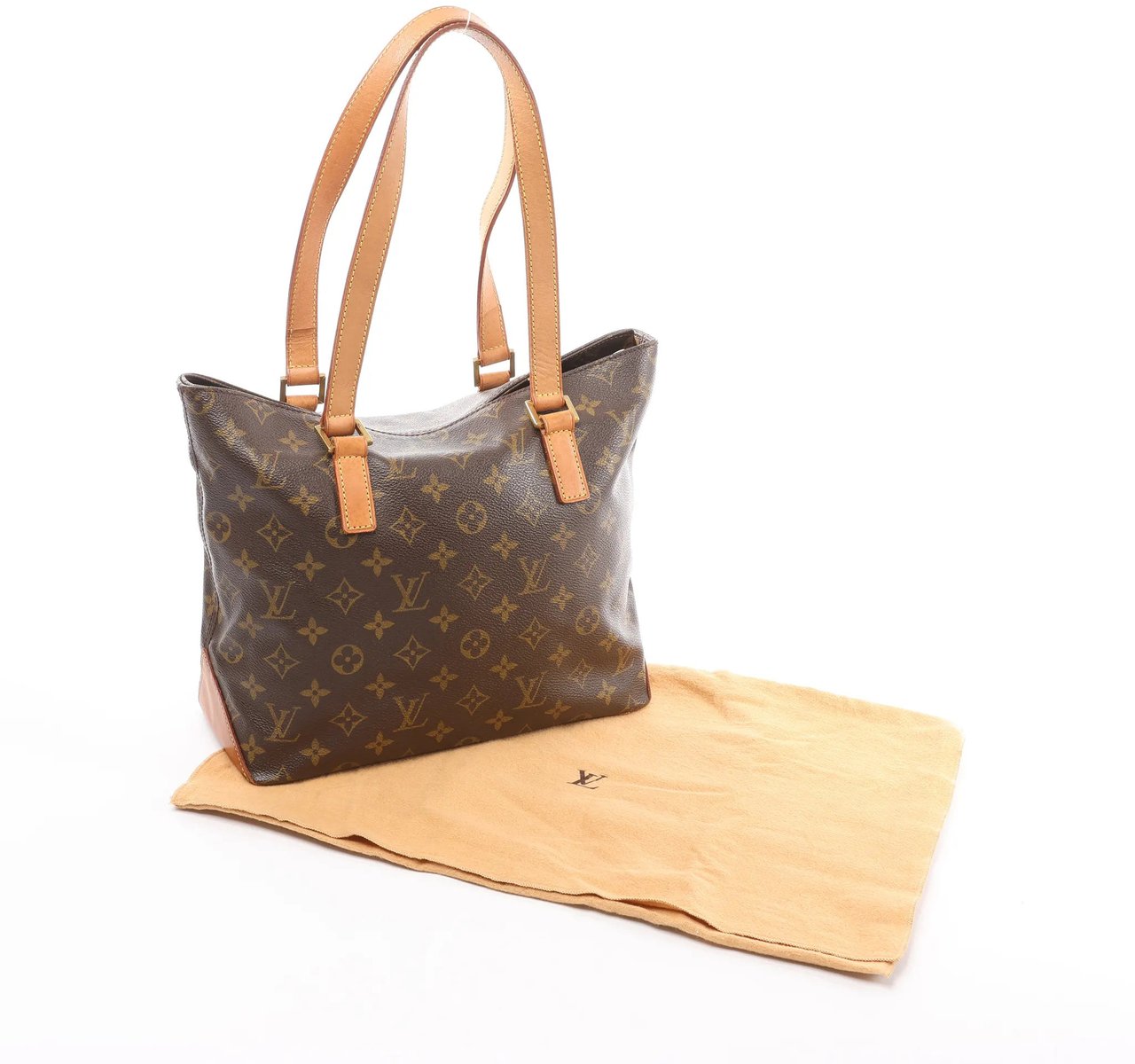 Louis Vuitton Louis Vuitton Cabas Piano Monogram Canvas Shoulder Bag in Brown M51148 Bruin