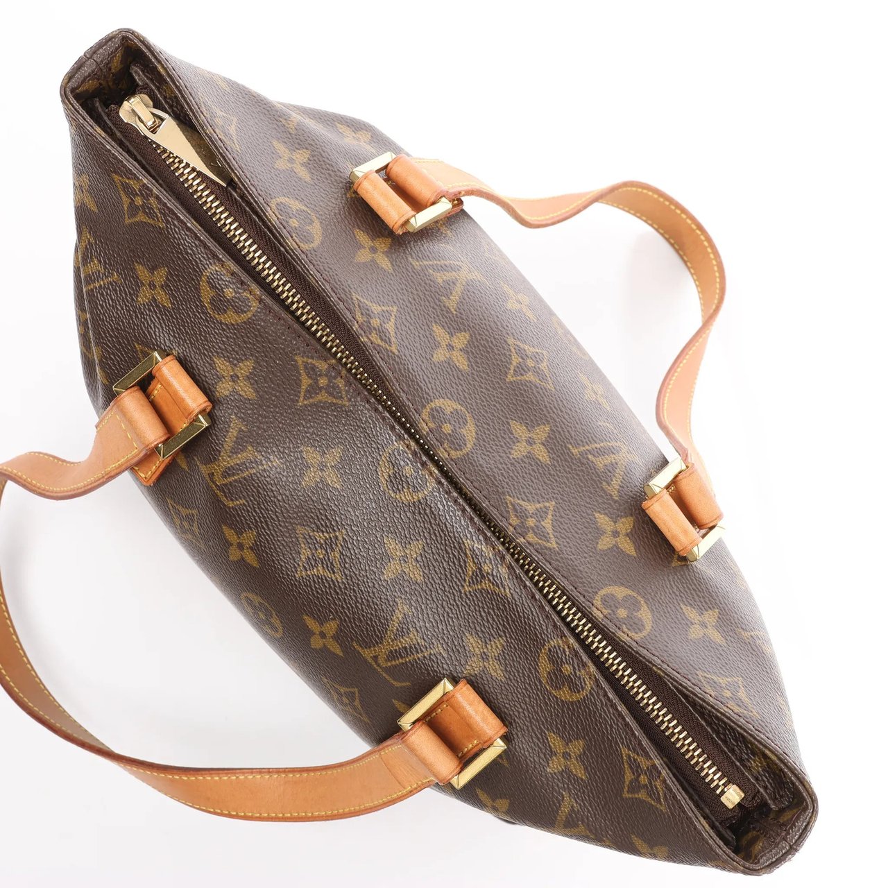 Louis Vuitton Louis Vuitton Cabas Piano Monogram Canvas Shoulder Bag in Brown M51148 Bruin