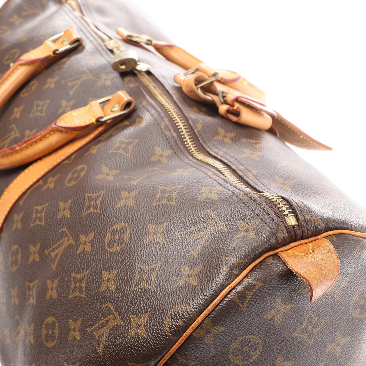 Louis Vuitton Louis Vuitton Keepall 55 Monogram Canvas Travel Bag in Brown M41424 Bruin