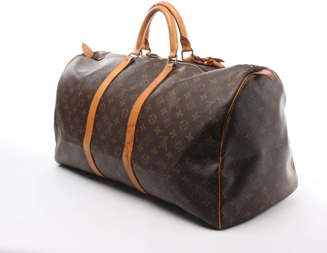 Louis Vuitton Louis Vuitton Keepall 55 Monogram Canvas Travel Bag in Brown M41424 Bruin