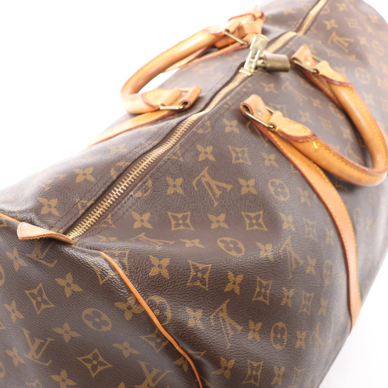 Louis Vuitton Louis Vuitton Keepall 55 Monogram Canvas Travel Bag in Brown M41424 Bruin