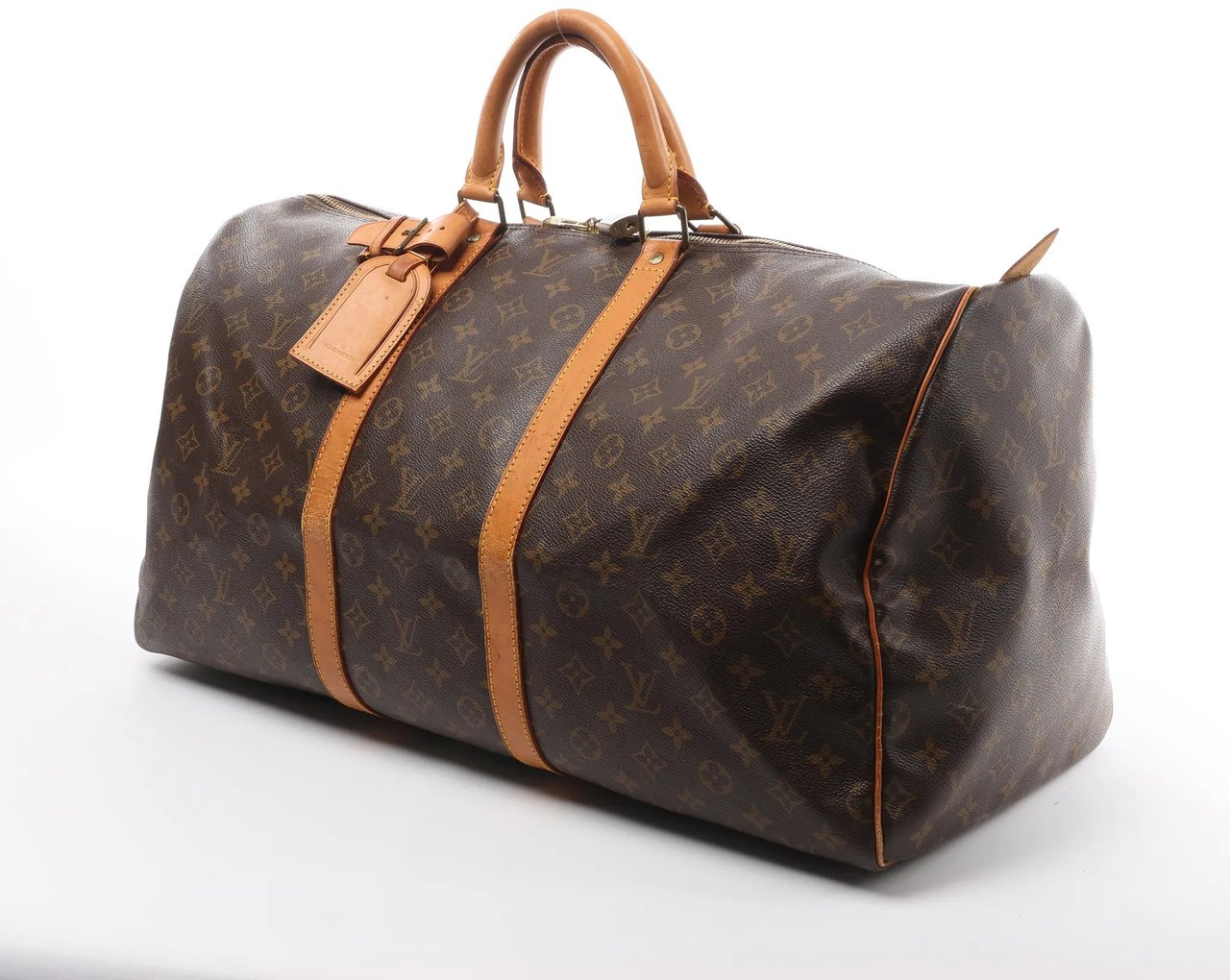Louis Vuitton Louis Vuitton Keepall 55 Monogram Canvas Travel Bag in Brown M41424 Bruin