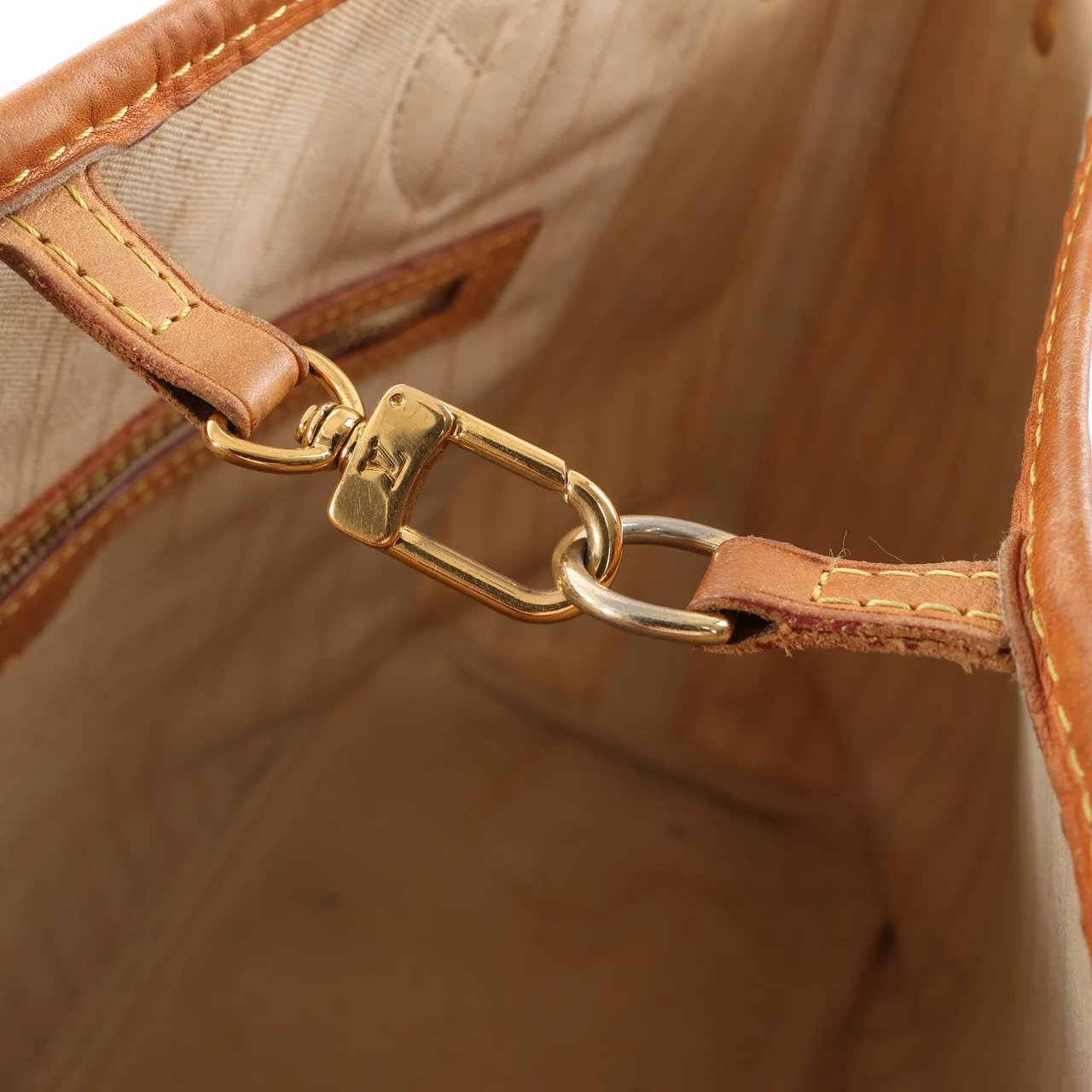 Louis Vuitton Louis Vuitton Neverfull MM Damier Azur Shoulder Bag in Beige N51107 Beige