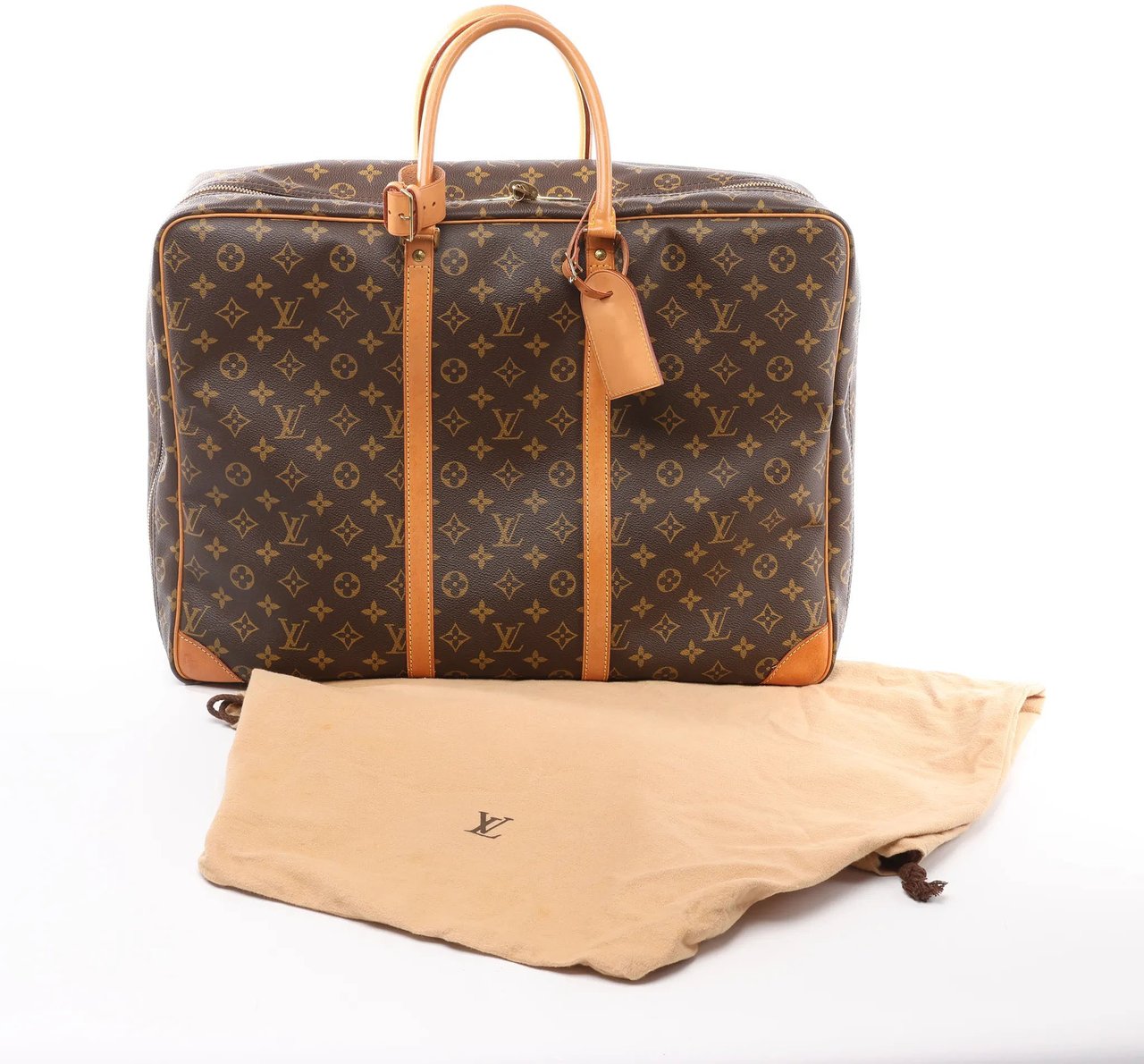 Louis Vuitton Louis Vuitton Sirius 50 Monogram Canvas Travel Bag in Brown M41406 Bruin