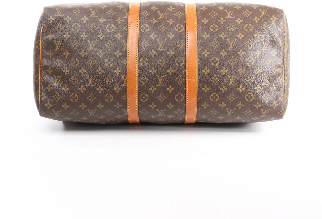 Louis Vuitton Louis Vuitton Keepall 55 Monogram Canvas Travel Bag in Brown M41424 Bruin