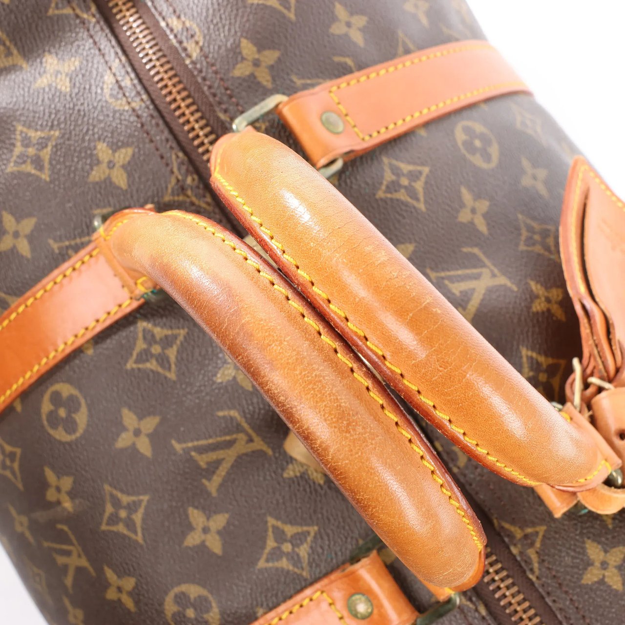 Louis Vuitton Louis Vuitton Keepall 55 Monogram Canvas Travel Bag in Brown M41424 Bruin