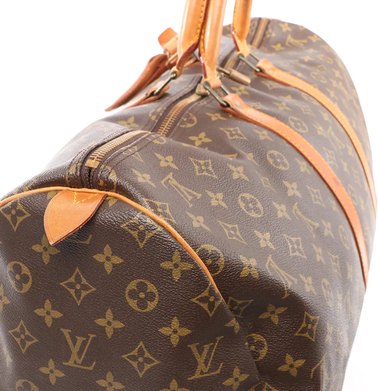Louis Vuitton Louis Vuitton Keepall 55 Monogram Canvas Travel Bag in Brown M41424 Bruin