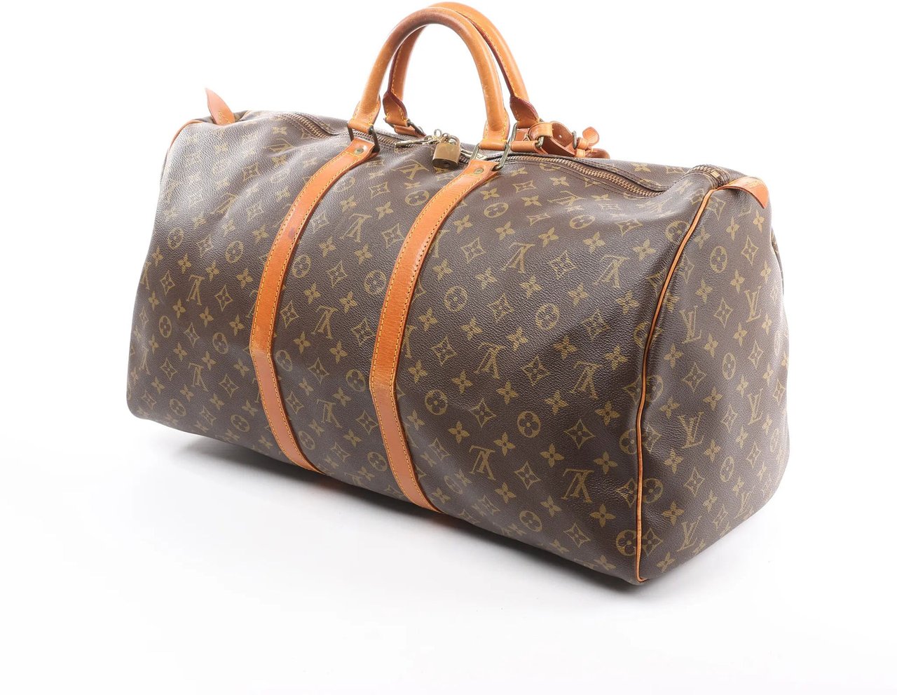 Louis Vuitton Louis Vuitton Keepall 55 Monogram Canvas Travel Bag in Brown M41424 Bruin
