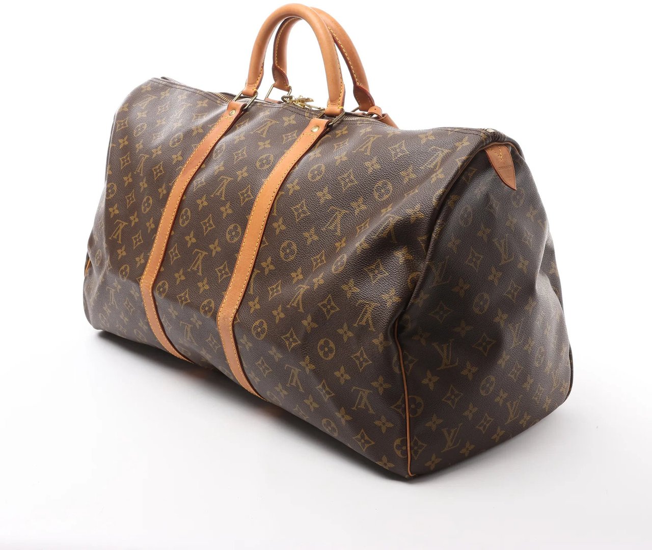 Louis Vuitton Louis Vuitton Keepall 55 Monogram Canvas Travel Bag in Brown Bruin
