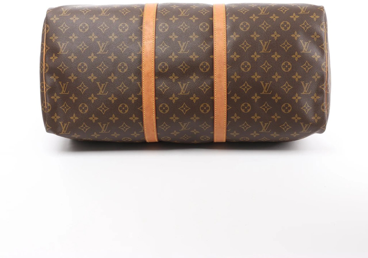Louis Vuitton Louis Vuitton Keepall 55 Monogram Canvas Travel Bag in Brown Bruin