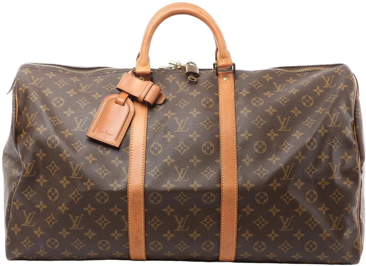 Louis Vuitton Louis Vuitton Keepall 55 Monogram Canvas Travel Bag in Brown Bruin