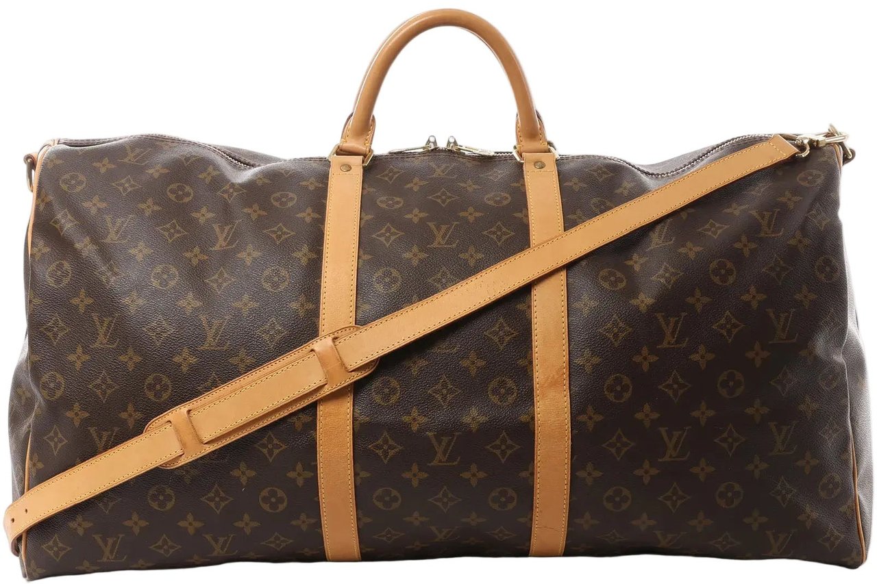 Louis Vuitton Louis Vuitton Keepall Bandoulière 60 Monogram Canvas Travel Bag M41412 Bruin