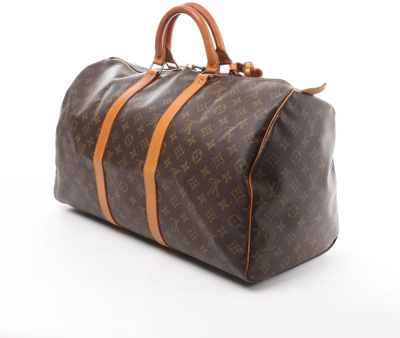 Louis Vuitton Louis Vuitton Keepall 50 Monogram Canvas Travel Bag in Brown M41426 Bruin