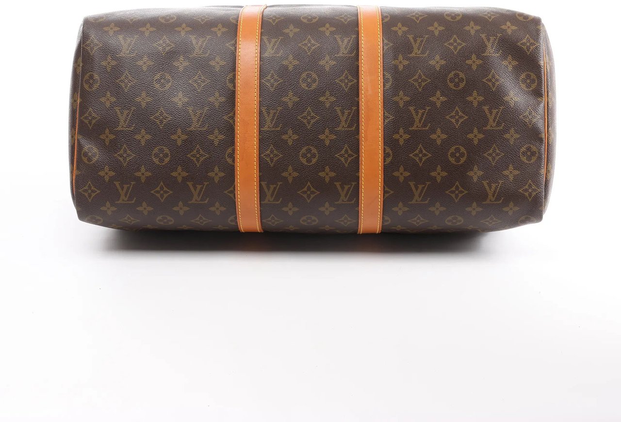 Louis Vuitton Louis Vuitton Keepall 50 Monogram Canvas Travel Bag in Brown M41426 Bruin