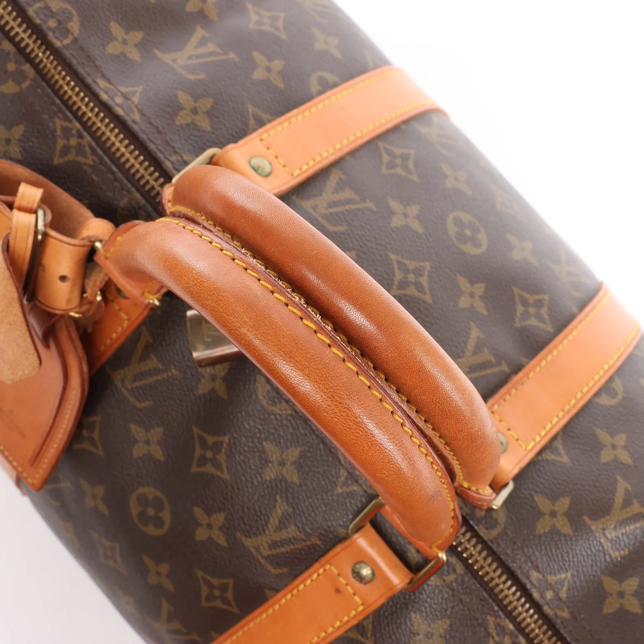 Louis Vuitton Louis Vuitton Keepall 50 Monogram Canvas Travel Bag in Brown M41426 Bruin