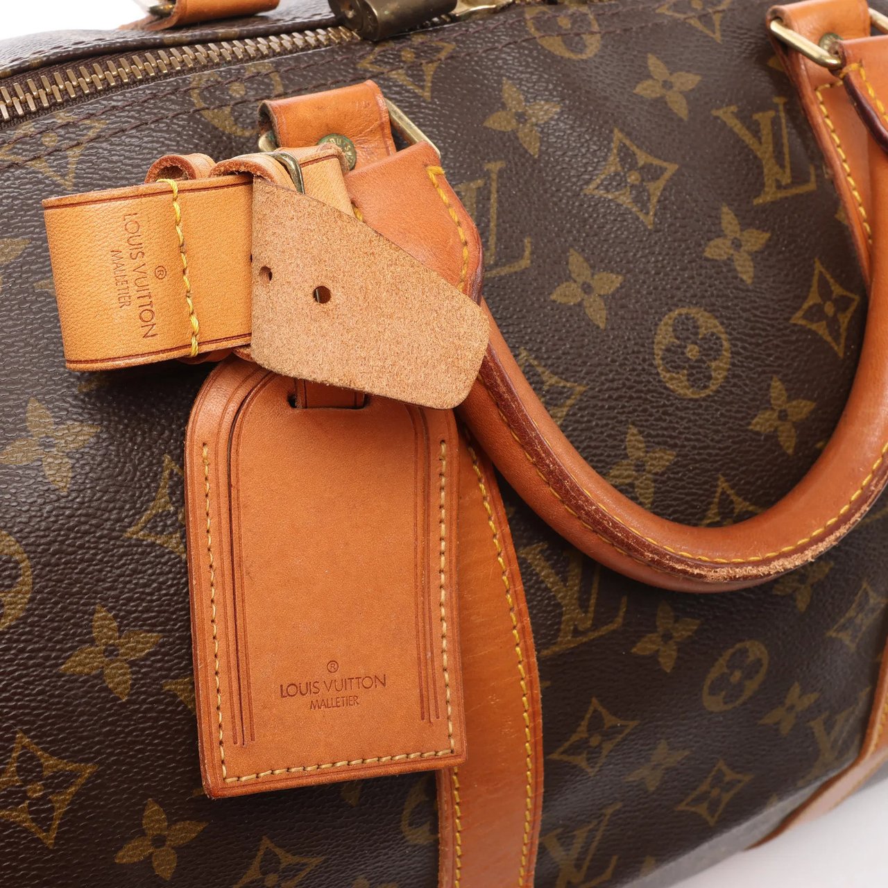 Louis Vuitton Louis Vuitton Keepall 50 Monogram Canvas Travel Bag in Brown M41426 Bruin