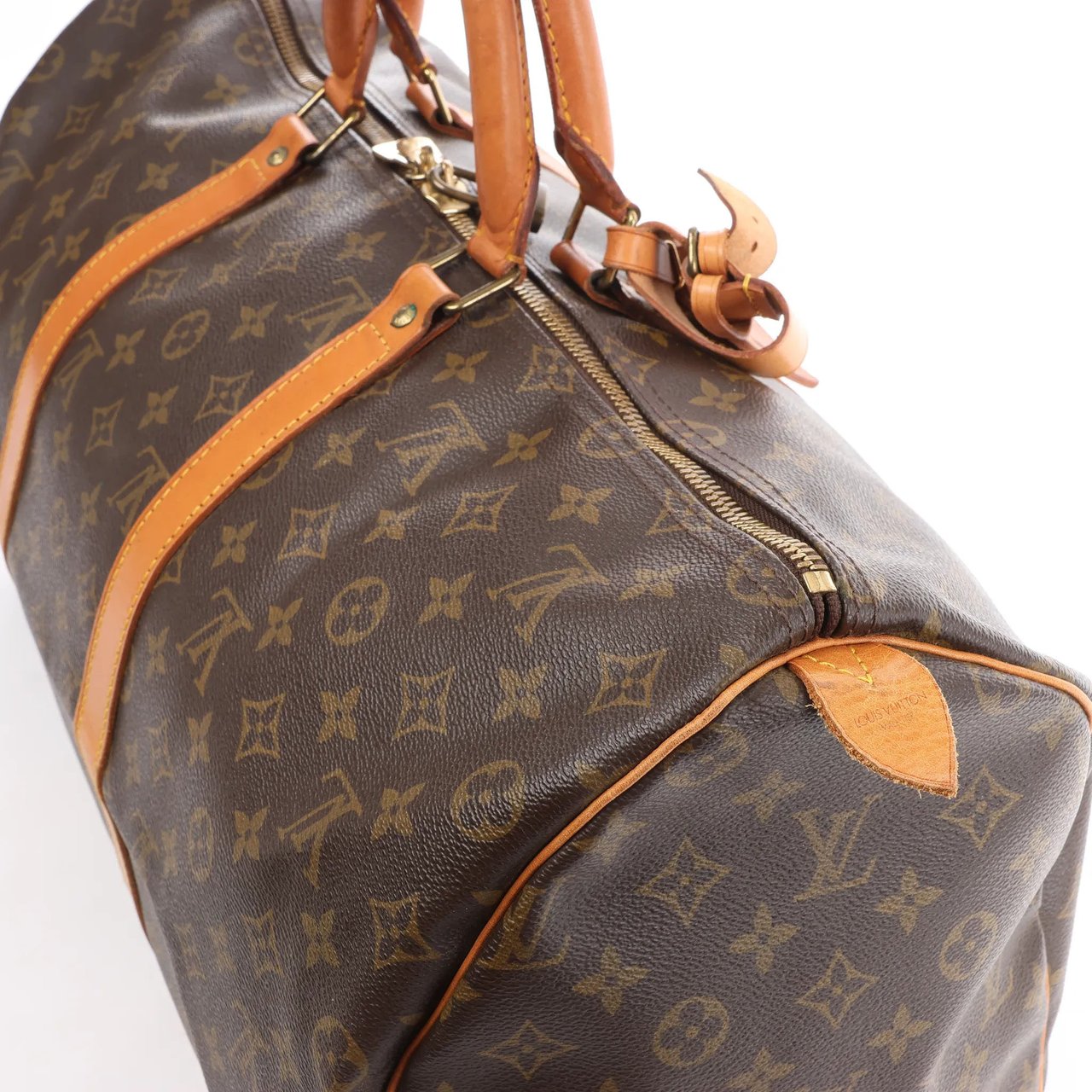 Louis Vuitton Louis Vuitton Keepall 50 Monogram Canvas Travel Bag in Brown M41426 Bruin