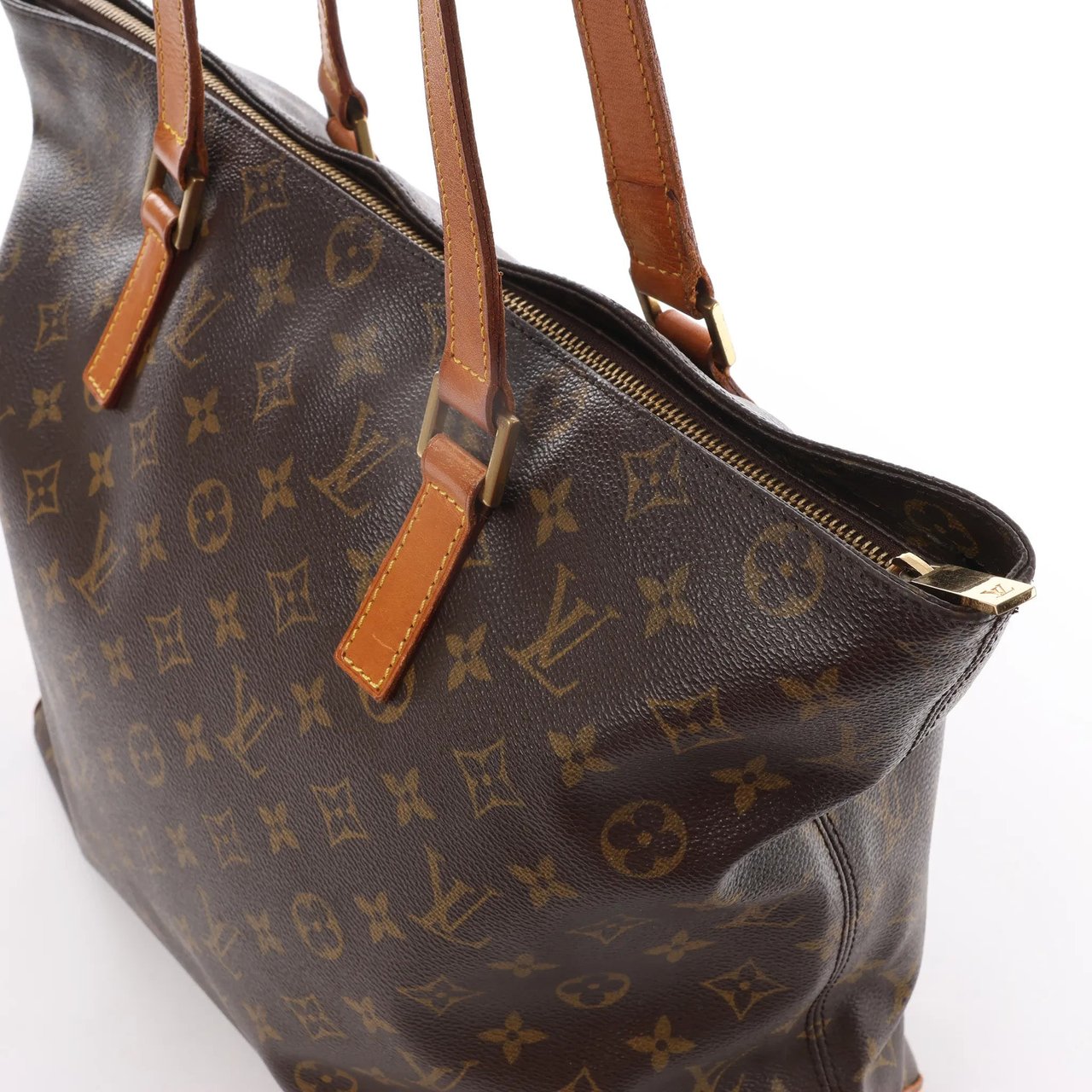 Louis Vuitton Louis Vuitton Cabas Mezzo Monogram Shoulder Bag in Brown M51151 Bruin
