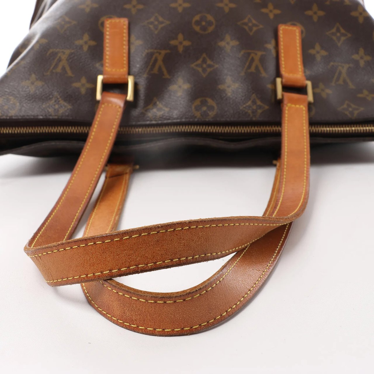 Louis Vuitton Louis Vuitton Cabas Mezzo Monogram Shoulder Bag in Brown M51151 Bruin