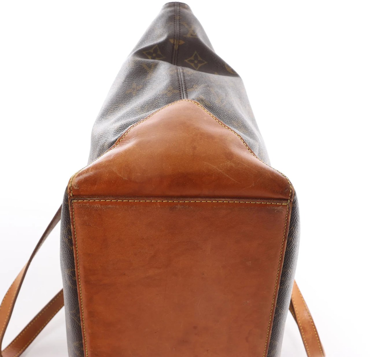 Louis Vuitton Louis Vuitton Cabas Mezzo Monogram Shoulder Bag in Brown M51151 Bruin