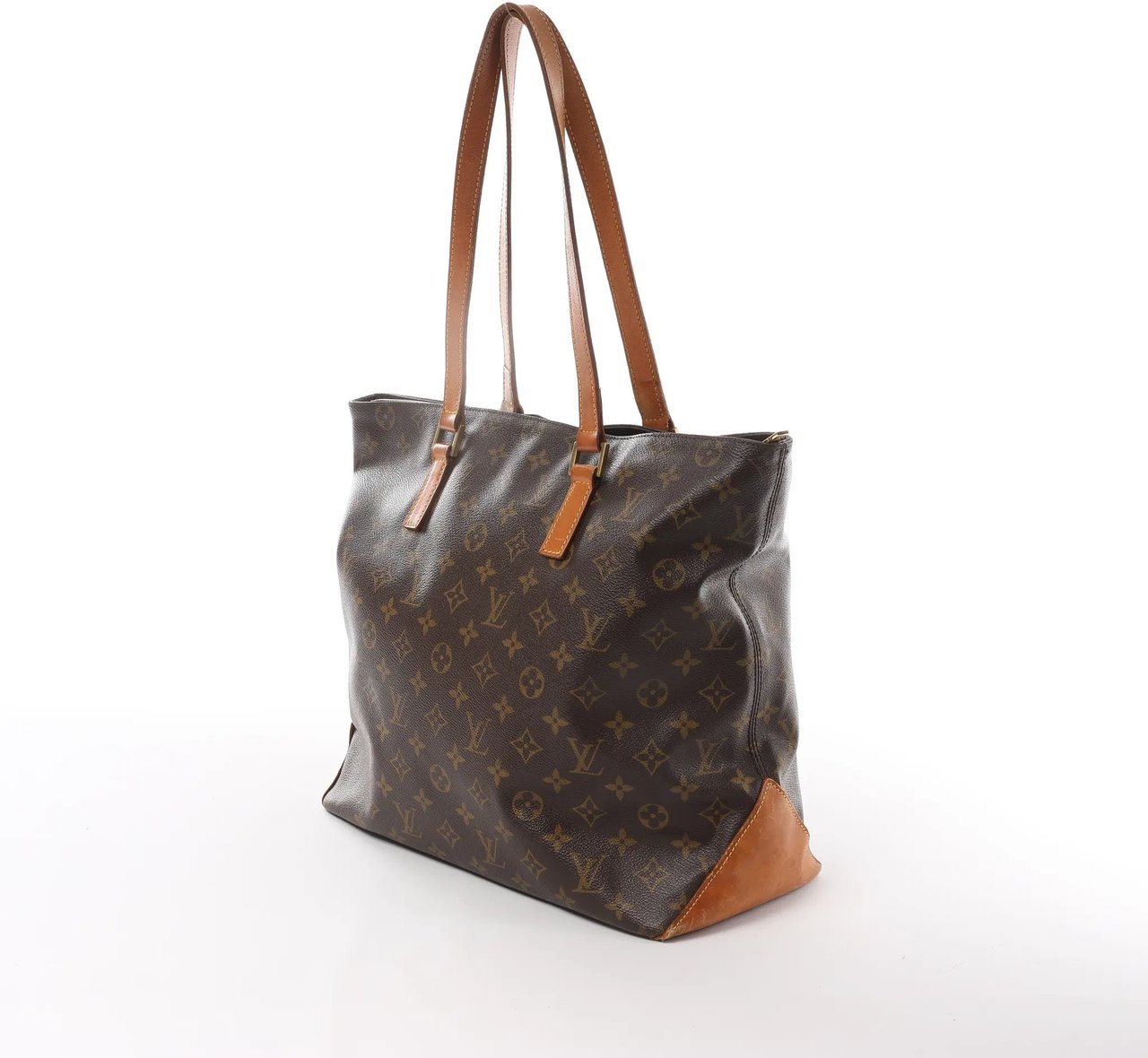Louis Vuitton Louis Vuitton Cabas Mezzo Monogram Shoulder Bag in Brown M51151 Bruin